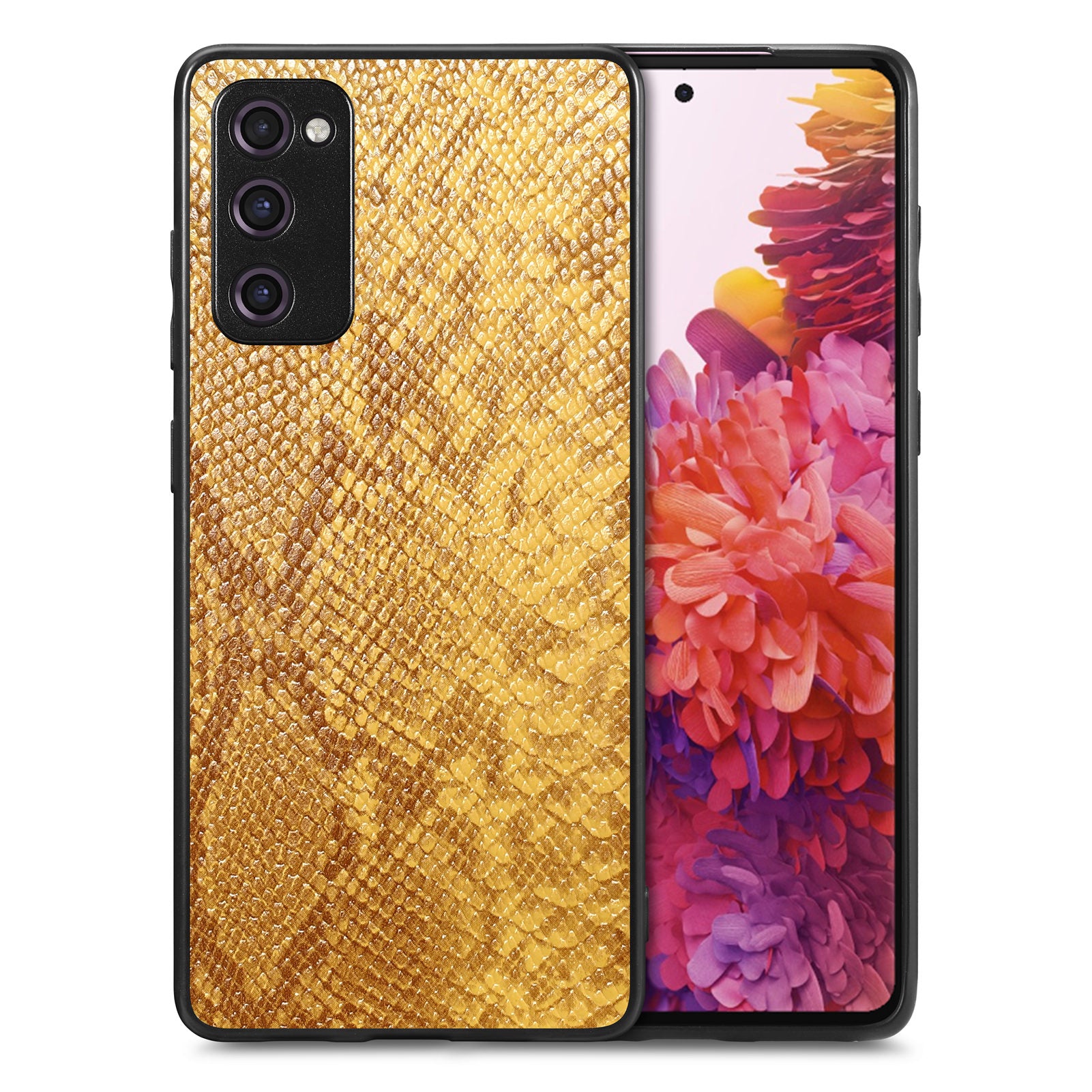For Samsung Galaxy S20 FE 5G S20 FE S20 FE 2022 S20 Lite Snake Texture Phone Case PU Leather Coated PC TPU Cover