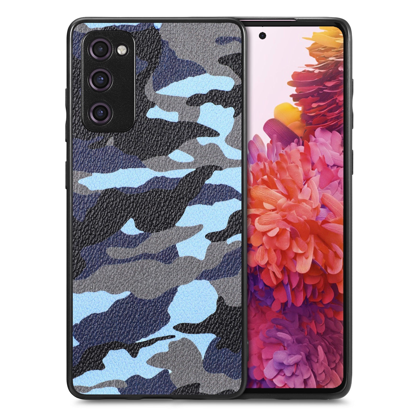 Pro Samsung Galaxy S20 FE 5G S20 FE S20 FE 2022 S20 Lite maskovací vzor Kožený kryt PC TPU kryt na telefon