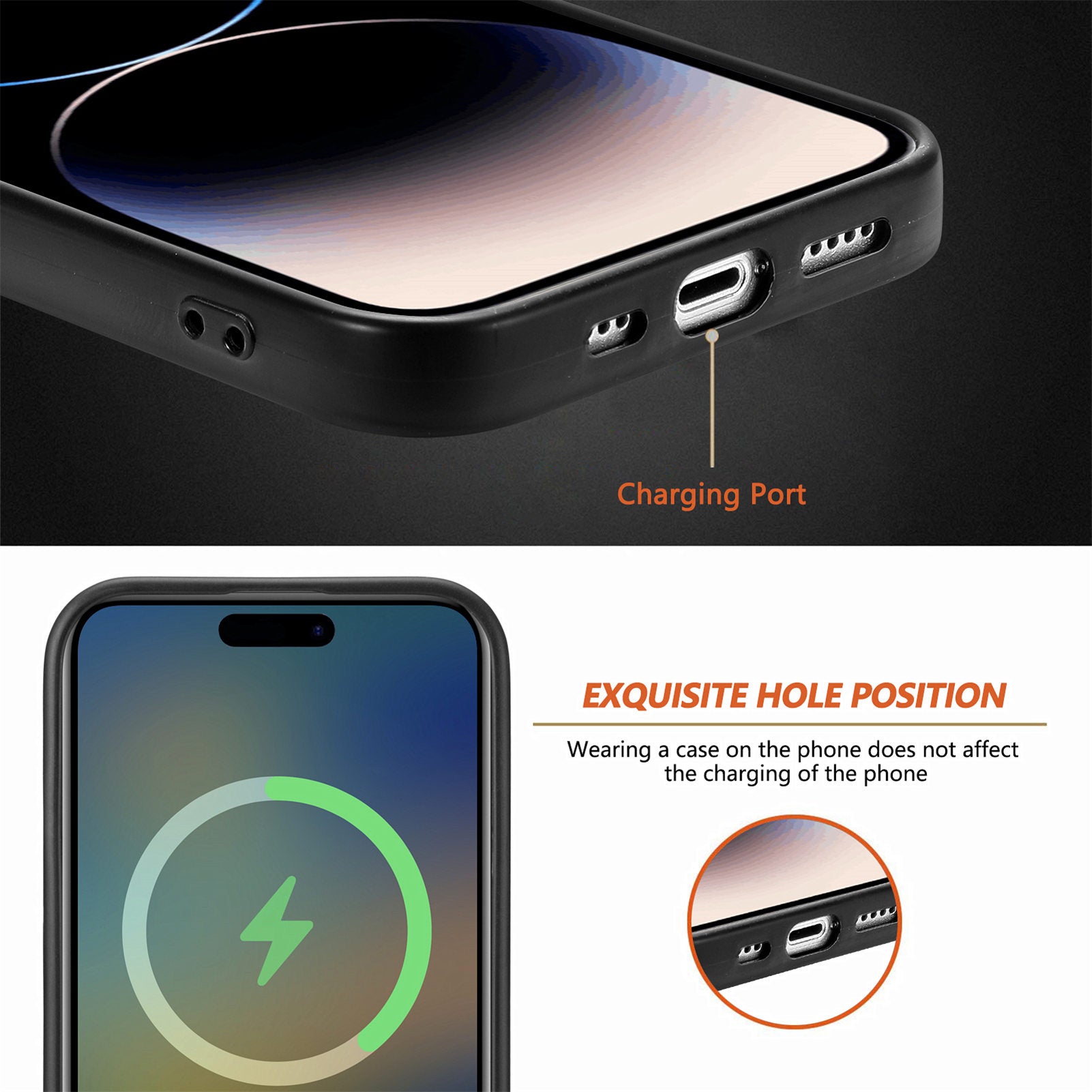 Magnetic Phone Case Compatible with MagSafe for iPhone 14 Pro PU Leather Coated PC TPU Cover