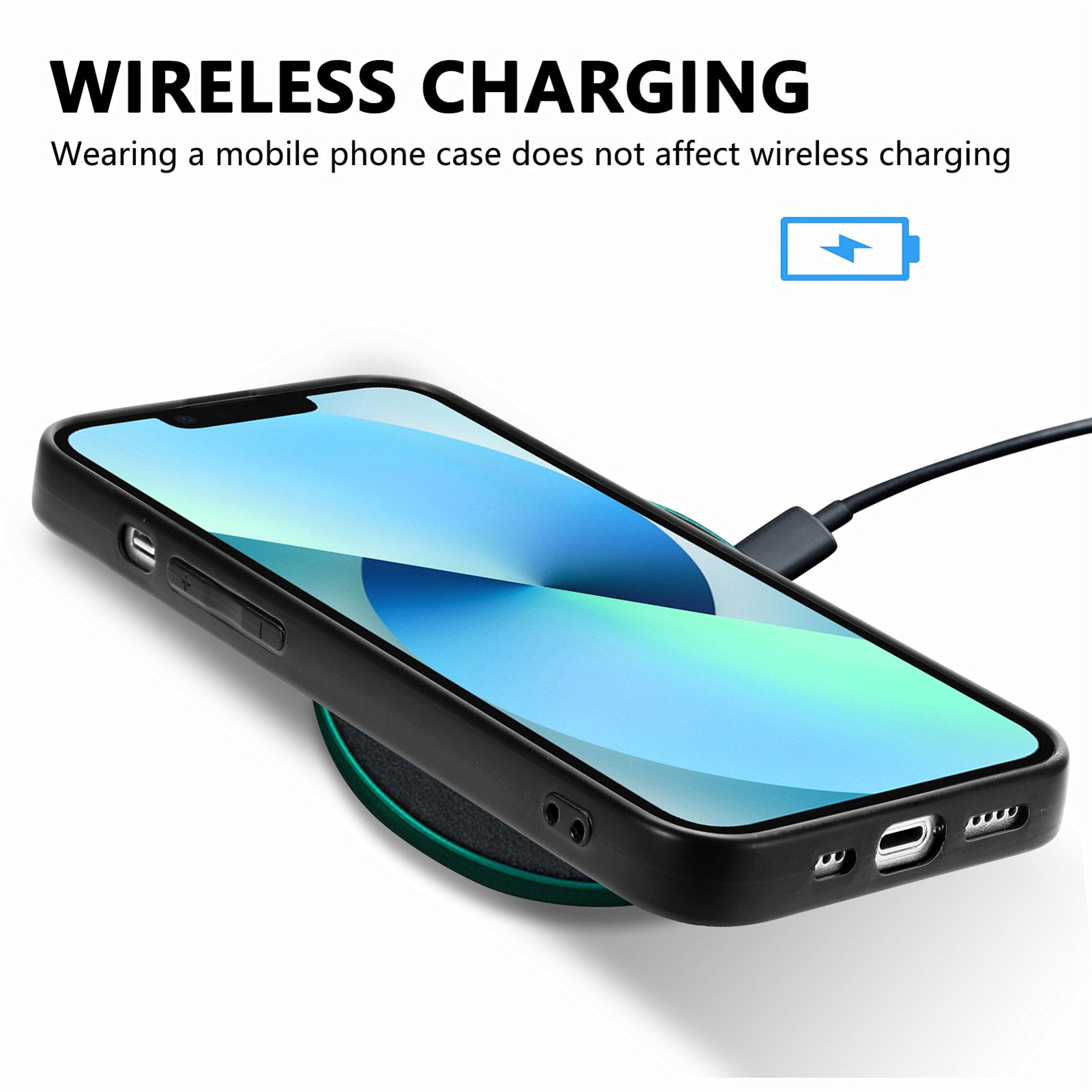 Car Mount Phone Case Compatible with MagSafe for iPhone 13 mini PU Leather Coated PC TPU Cover with Built-in Metal Sheet