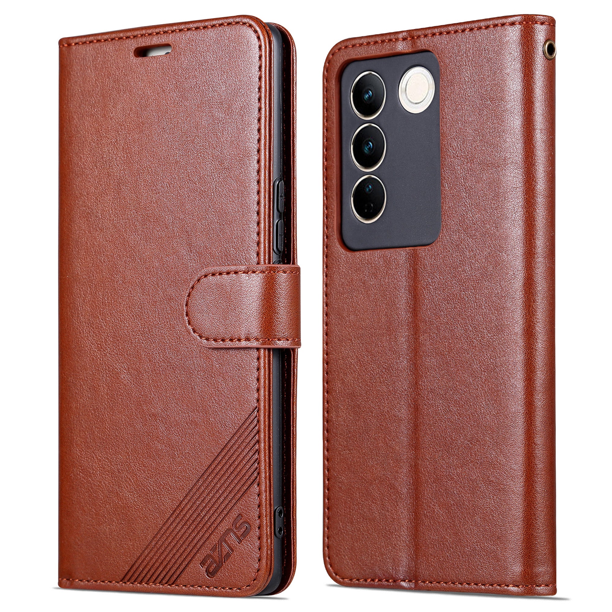 AZNS Leather Wallet Case for vivo S16 S16 Pro Stand Anti-drop Cell Phone Cover