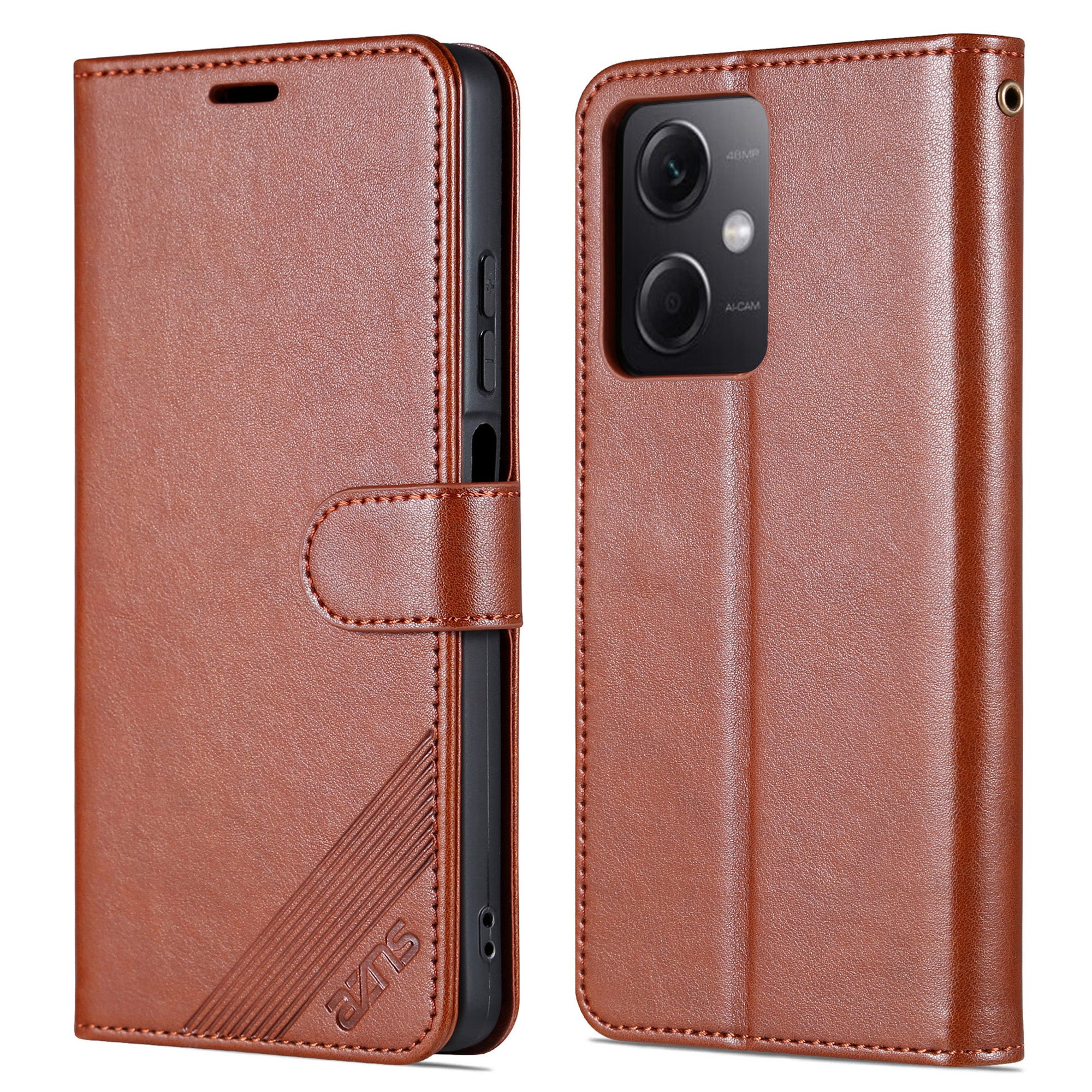 AZNS for Xiaomi Redmi Note 12 5G (Global) (India) (China) Poco X5 5G PU Leather Phone Case Wallet Stand Phone Cover