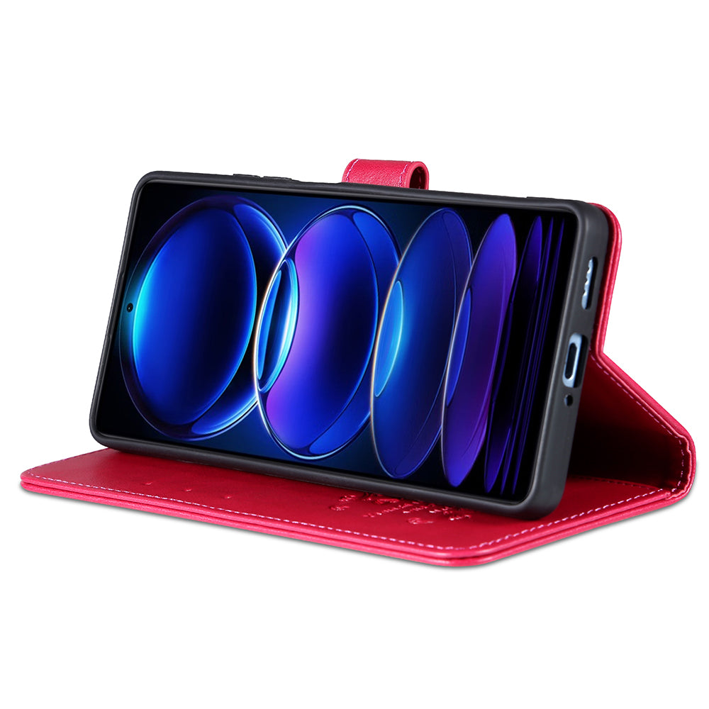 AZNS for Xiaomi Redmi Note 12 5G (Global) (India) (China) Poco X5 5G PU Leather Phone Case Wallet Stand Phone Cover