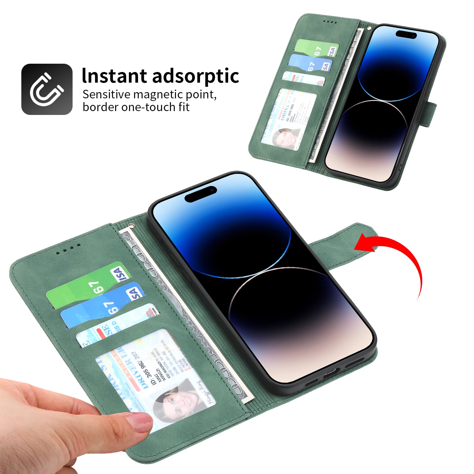 DIERFENG DF-03 Leather Phone Case for iPhone 12 Pro Max 6.7 inch Lines Imprinted Phone Shell Flip Wallet Cover Stand