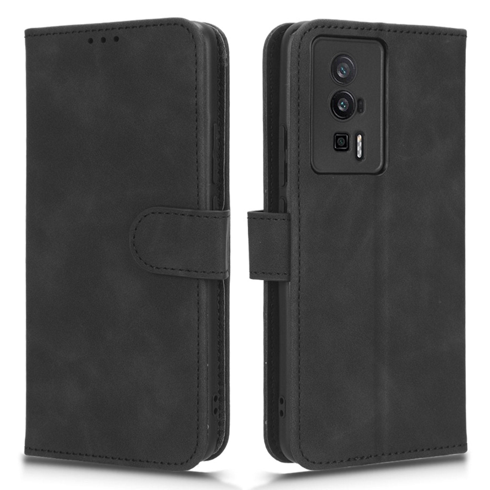 Anti-drop Phone Case For Xiaomi Poco F5 Pro 5G Redmi K60 Pro 5G K60 5G Skin-friendly PU Leather Flip Cell Phone Cover Wallet Stand