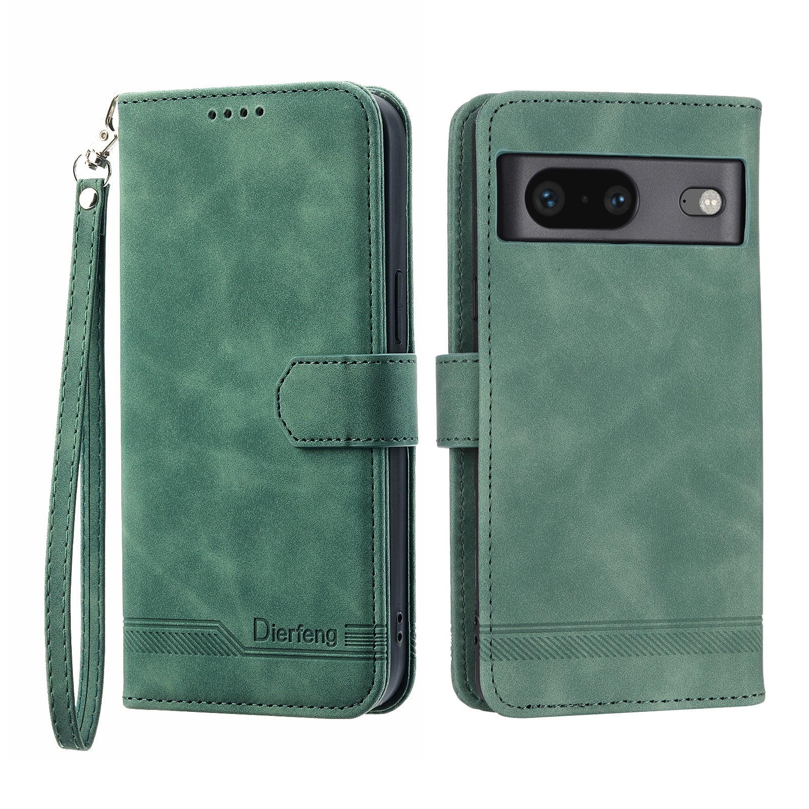 DIERFENG for Google Pixel 7 5G Shockproof Phone Case DF-03 Flip Leather Cell Phone Cover Stand Wallet