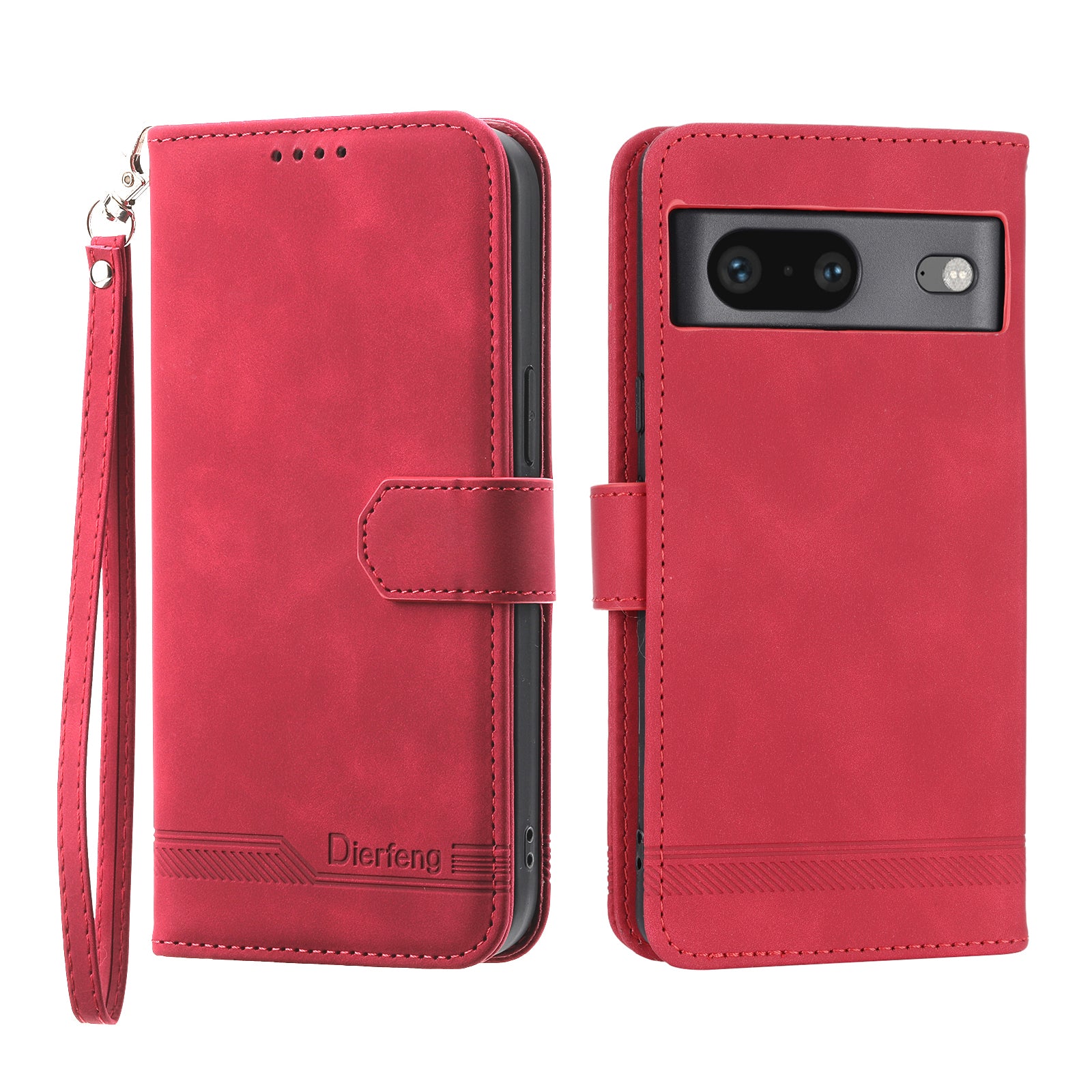 DIERFENG for Google Pixel 7 5G Shockproof Phone Case DF-03 Flip Leather Cell Phone Cover Stand Wallet