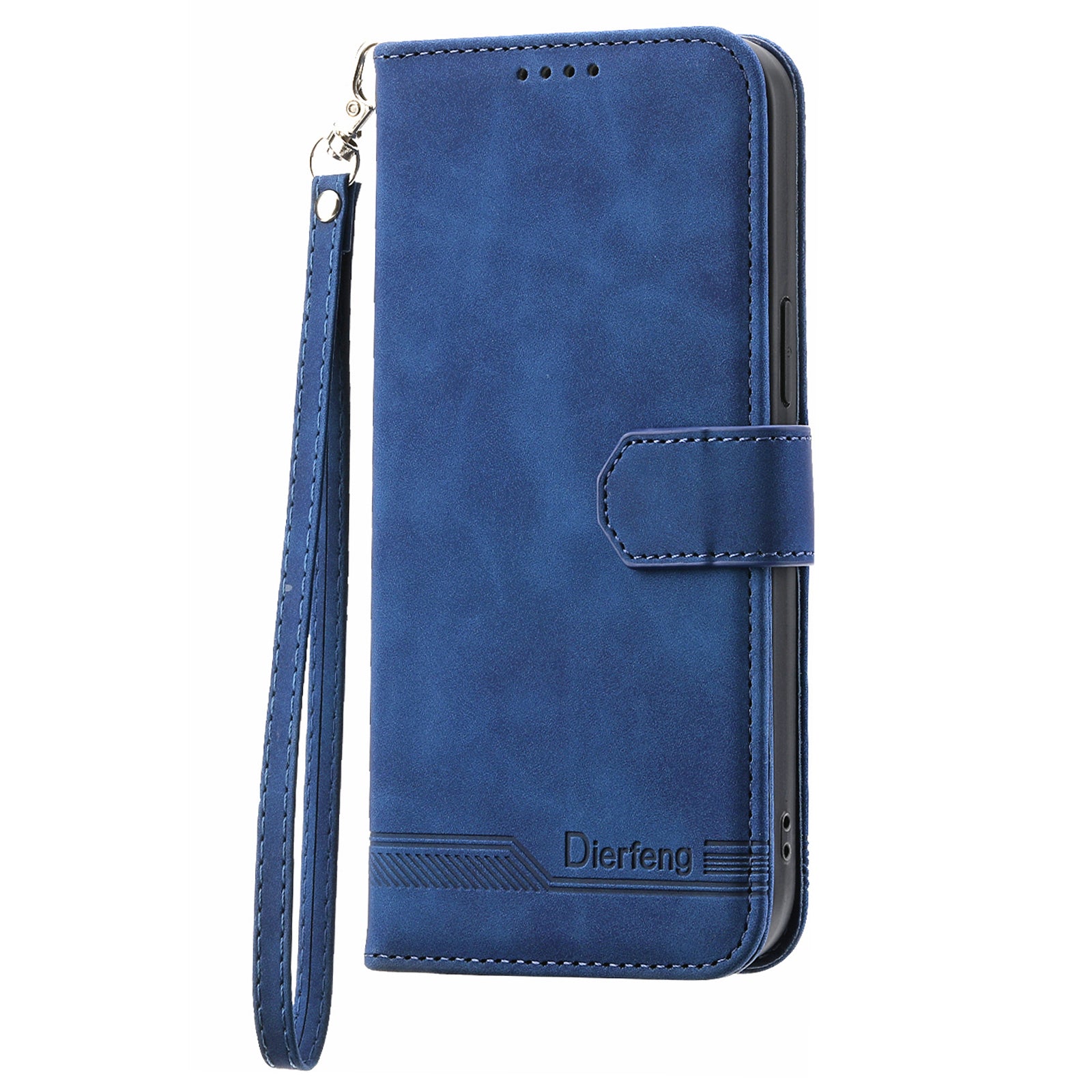 DIERFENG DF-03 for Xiaomi Redmi Note 11 4G (Qualcomm) Note 11S 4G Phone Stand Case Lines Imprinted Leather Wallet Phone Cover