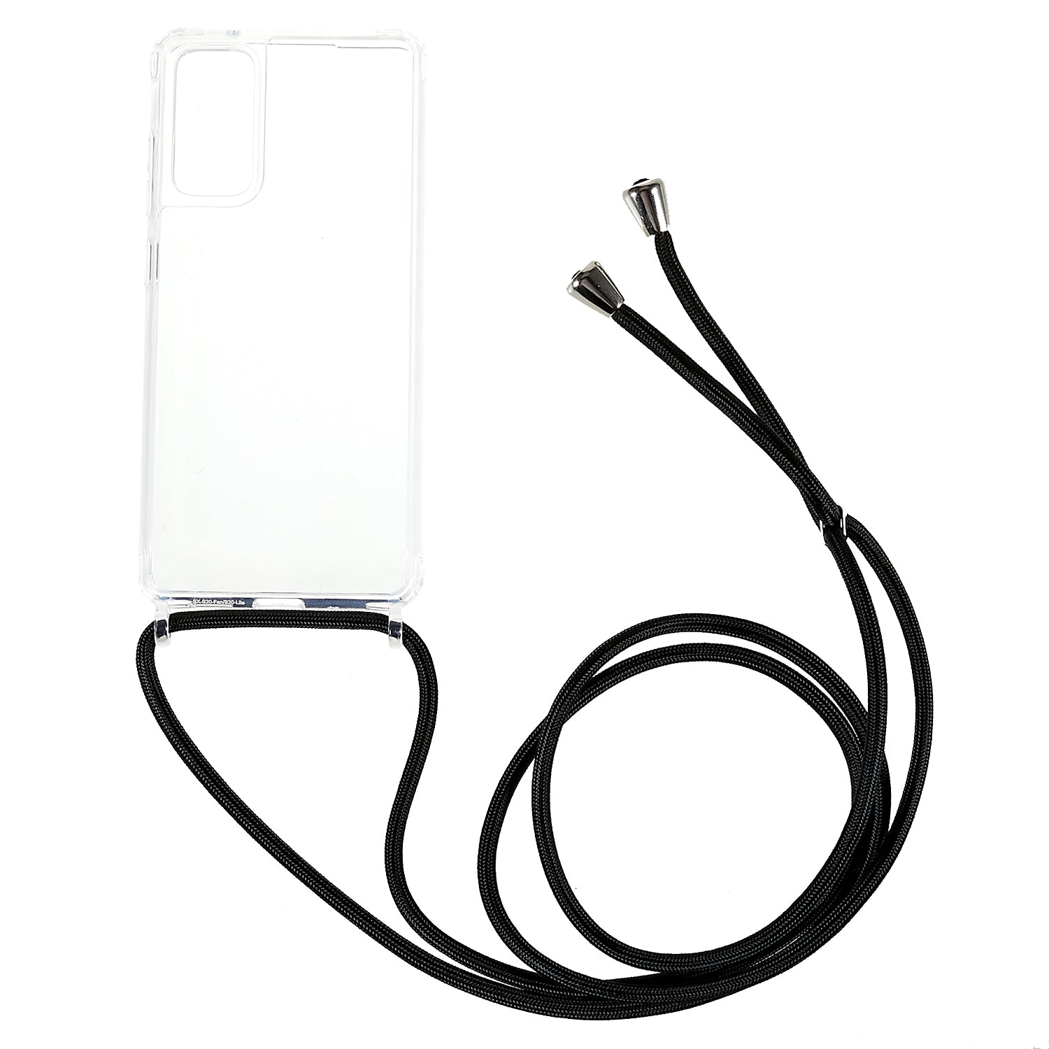 For Samsung Galaxy S20 FE 4G FE 5G S20 Lite S20 FE 2022 TPU Acrylic Anti-scratch Phone Cover Transparent Back Case with Long Lanyard