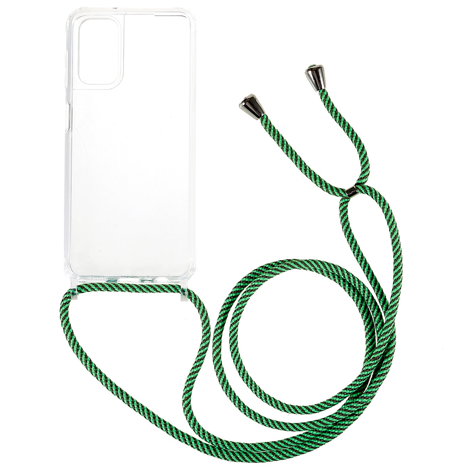 For Samsung Galaxy A04s 4G (164.7 x 76.7 x 9.1 mm Phone Case Clear Acrylic TPU Bumper Protective Cover with Lanyard