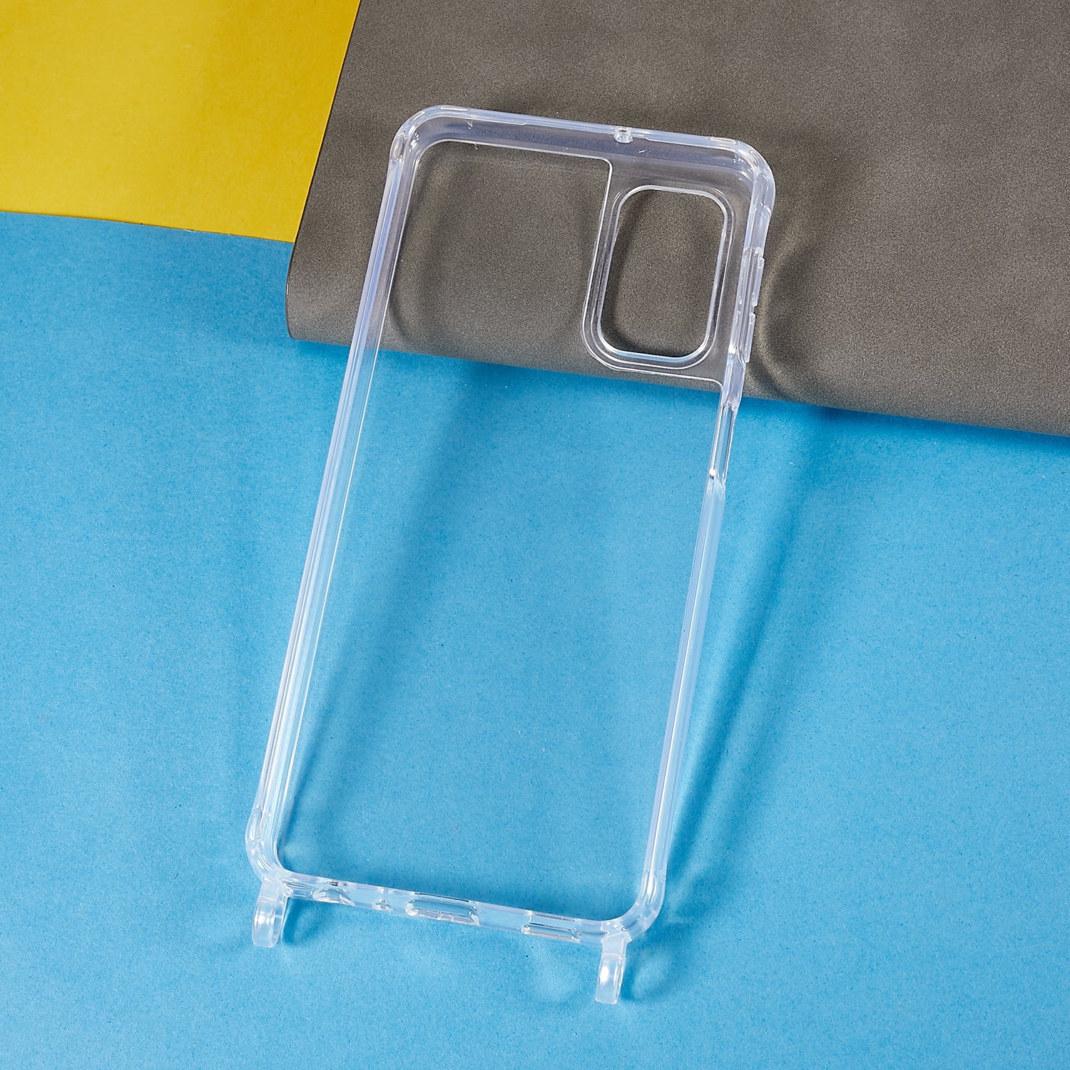 Protector Case for Samsung Galaxy A32 5G M32 5G Clear TPU Acrylic Phone Back Cover with Lanyard