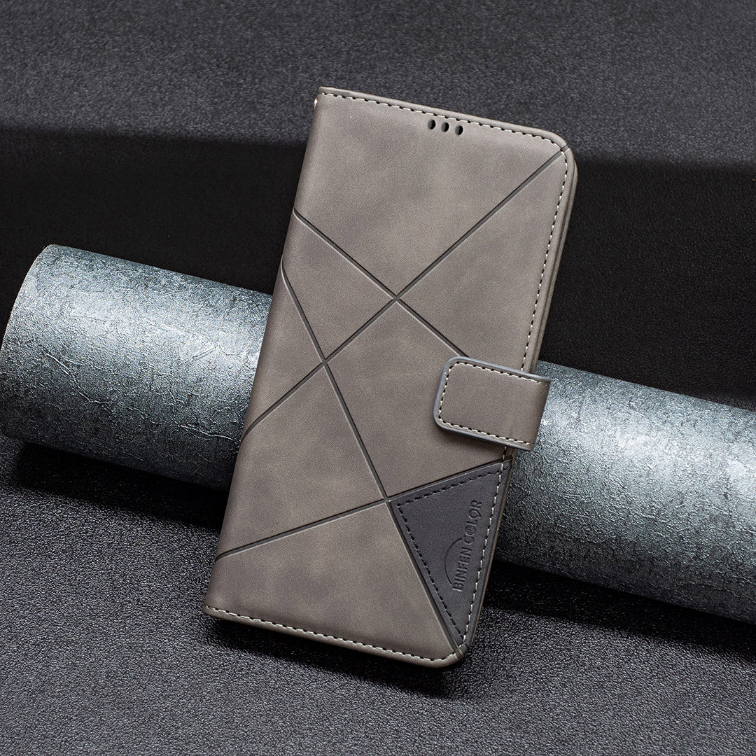 BINFEN COLOR Flip Leather Phone Case for Motorola Moto G73 5G BF Imprinted Pattern Series-2 Style 05 Anti-fall Phone Cover Wallet Stand
