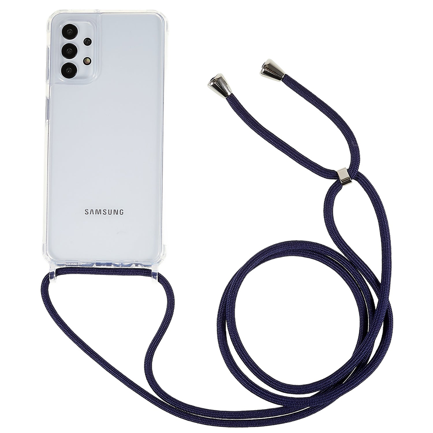 Phone Protector Case for Samsung Galaxy A13 4G 5G Clear TPU Acrylic Back Cover with Lanyard