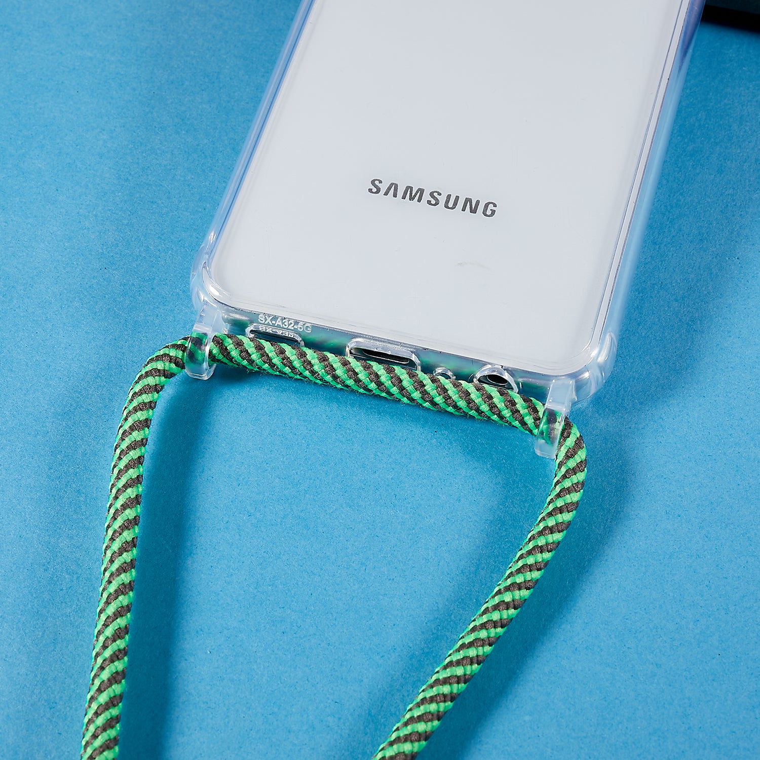 Phone Protector Case for Samsung Galaxy A13 4G 5G Clear TPU Acrylic Back Cover with Lanyard