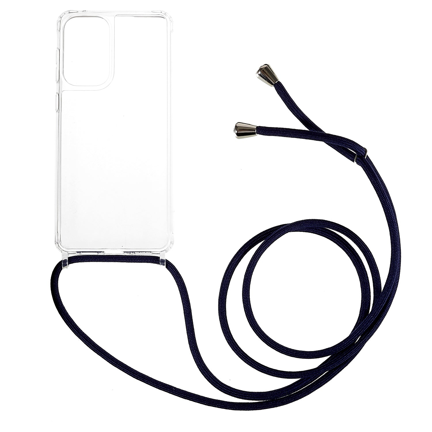 Clear Phone Case for Samsung Galaxy A53 5G TPU Acrylic Mobile Phone Cover with Lanyard