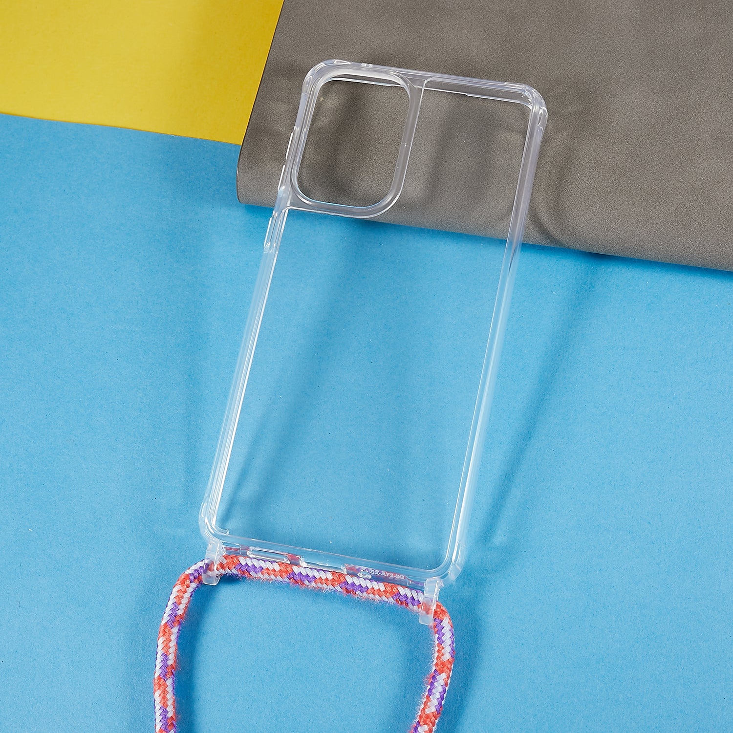 Clear Phone Case for Samsung Galaxy A53 5G TPU Acrylic Mobile Phone Cover with Lanyard