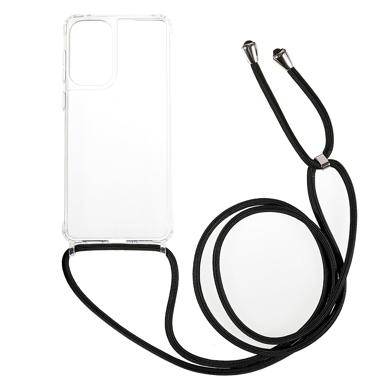 Clear Phone Case for Samsung Galaxy A53 5G TPU Acrylic Mobile Phone Cover with Lanyard