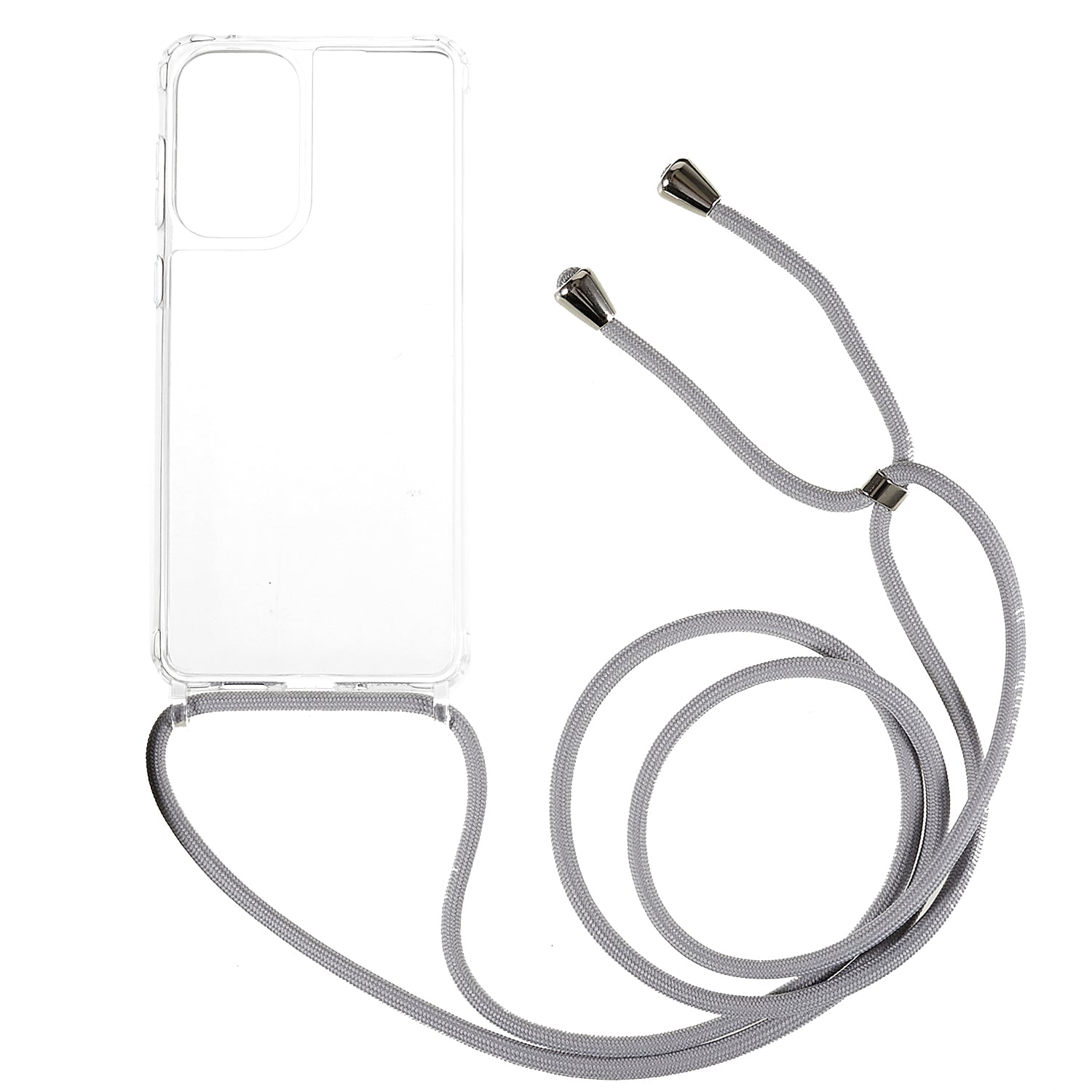 Clear Phone Case for Samsung Galaxy A53 5G TPU Acrylic Mobile Phone Cover with Lanyard