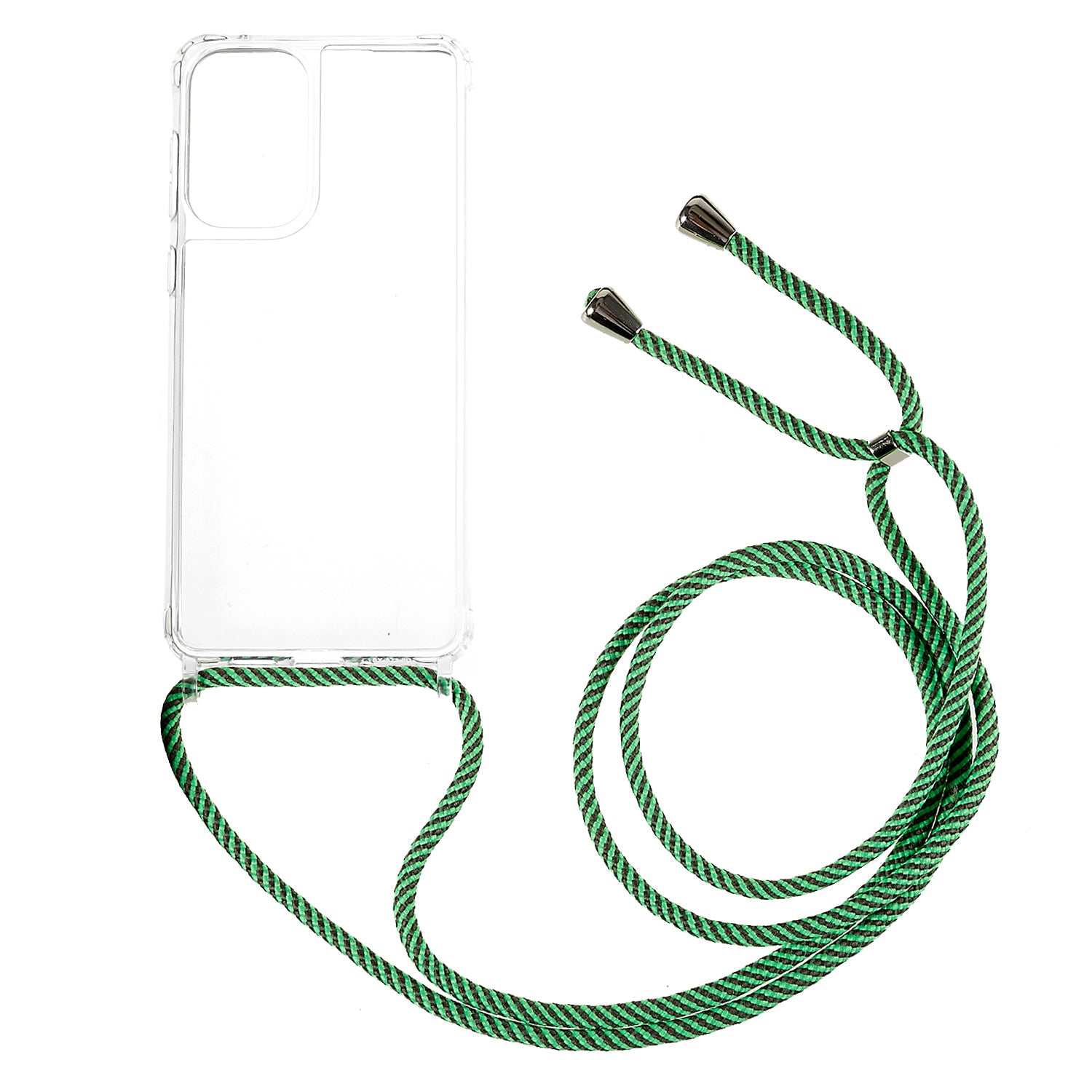 Clear Phone Case for Samsung Galaxy A53 5G TPU Acrylic Mobile Phone Cover with Lanyard