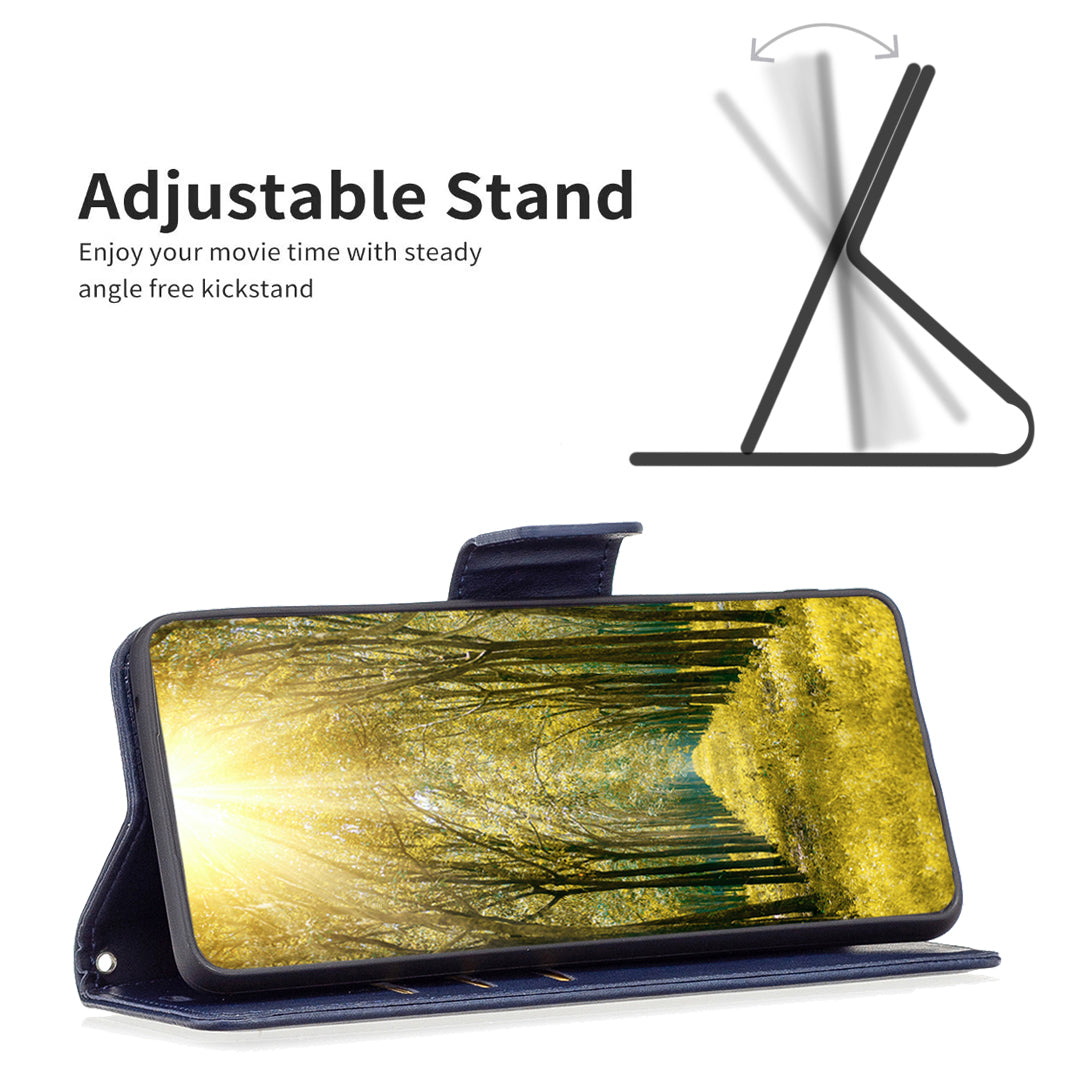 BF Leather Series-4 pro Motorola Moto G13 4G G23 4G G53 5G Pouzdro na telefon odolné proti poškrábání PU kožený stojan Peněženka Kryt na mobilní telefon s popruhem