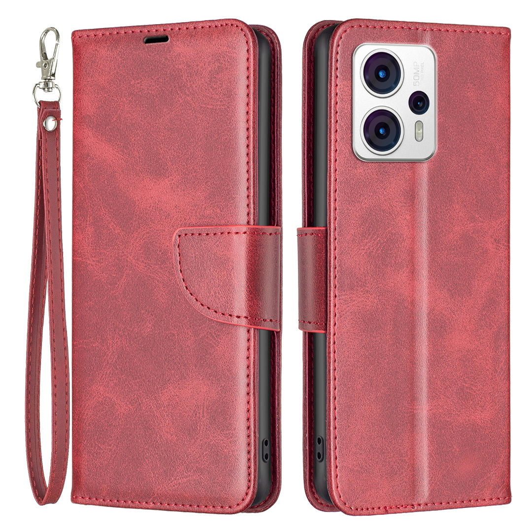 BF Leather Series-4 pro Motorola Moto G13 4G G23 4G G53 5G Pouzdro na telefon odolné proti poškrábání PU kožený stojan Peněženka Kryt na mobilní telefon s popruhem