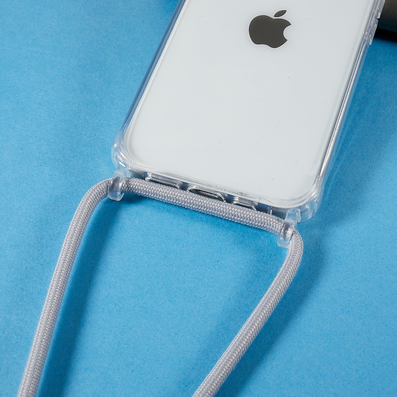 Back Case for iPhone 12 mini 13 mini 5.4 inch Clear TPU Acrylic Phone Cover with Adjustable Lanyard