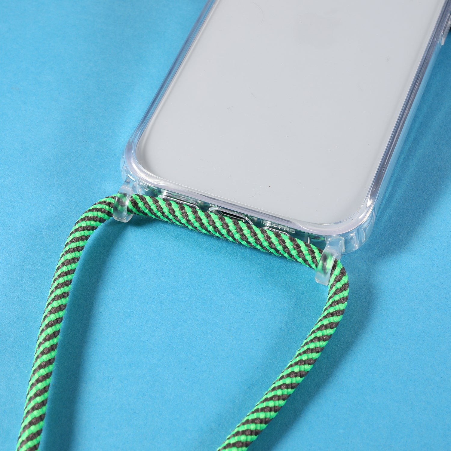 Cell Phone Case for iPhone 14 Pro TPU Acrylic Protective Phone Cover with Lanyard