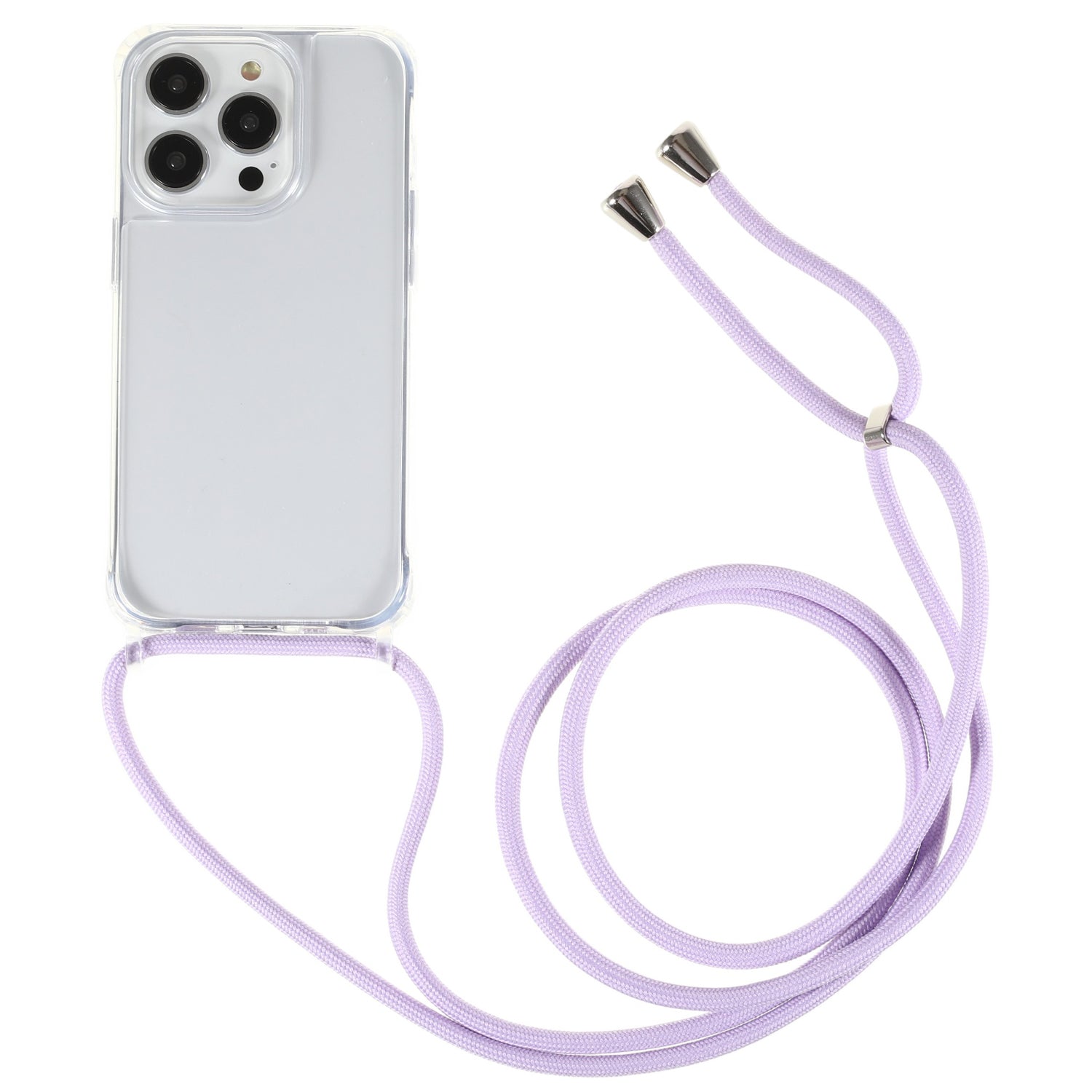 Cell Phone Case for iPhone 14 Pro TPU Acrylic Protective Phone Cover with Lanyard