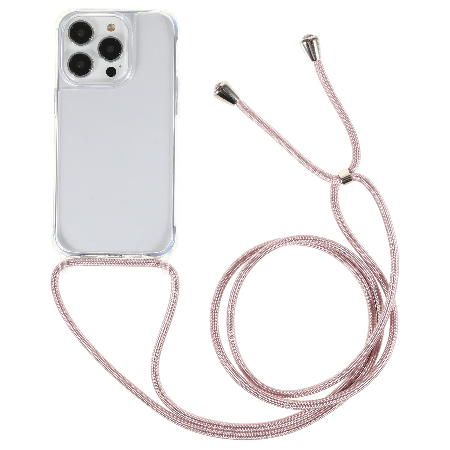 Cell Phone Case for iPhone 14 Pro TPU Acrylic Protective Phone Cover with Lanyard