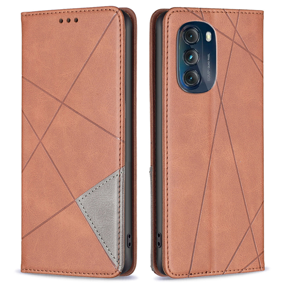 BF Imprinting Pattern Series-1 Ochranné pouzdro na telefon proti pádu pro Motorola Moto G 5G (2023) Kožený slot na kartu Ochranný kryt telefonu