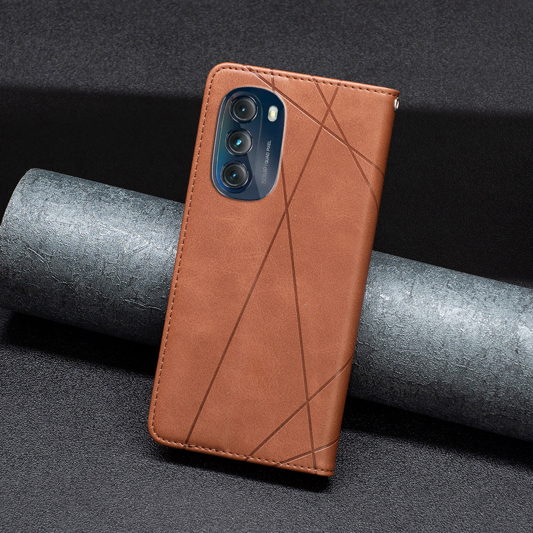 BF Imprinting Pattern Series-1 Ochranné pouzdro na telefon proti pádu pro Motorola Moto G 5G (2023) Kožený slot na kartu Ochranný kryt telefonu
