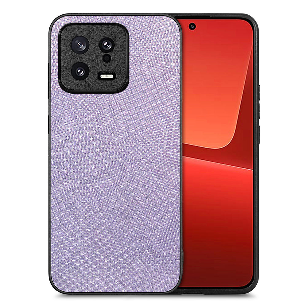 Cell Phone Cover for Xiaomi 13 5G PC PU Leather TPU Precise Cutout Anti-scratch Phone Case