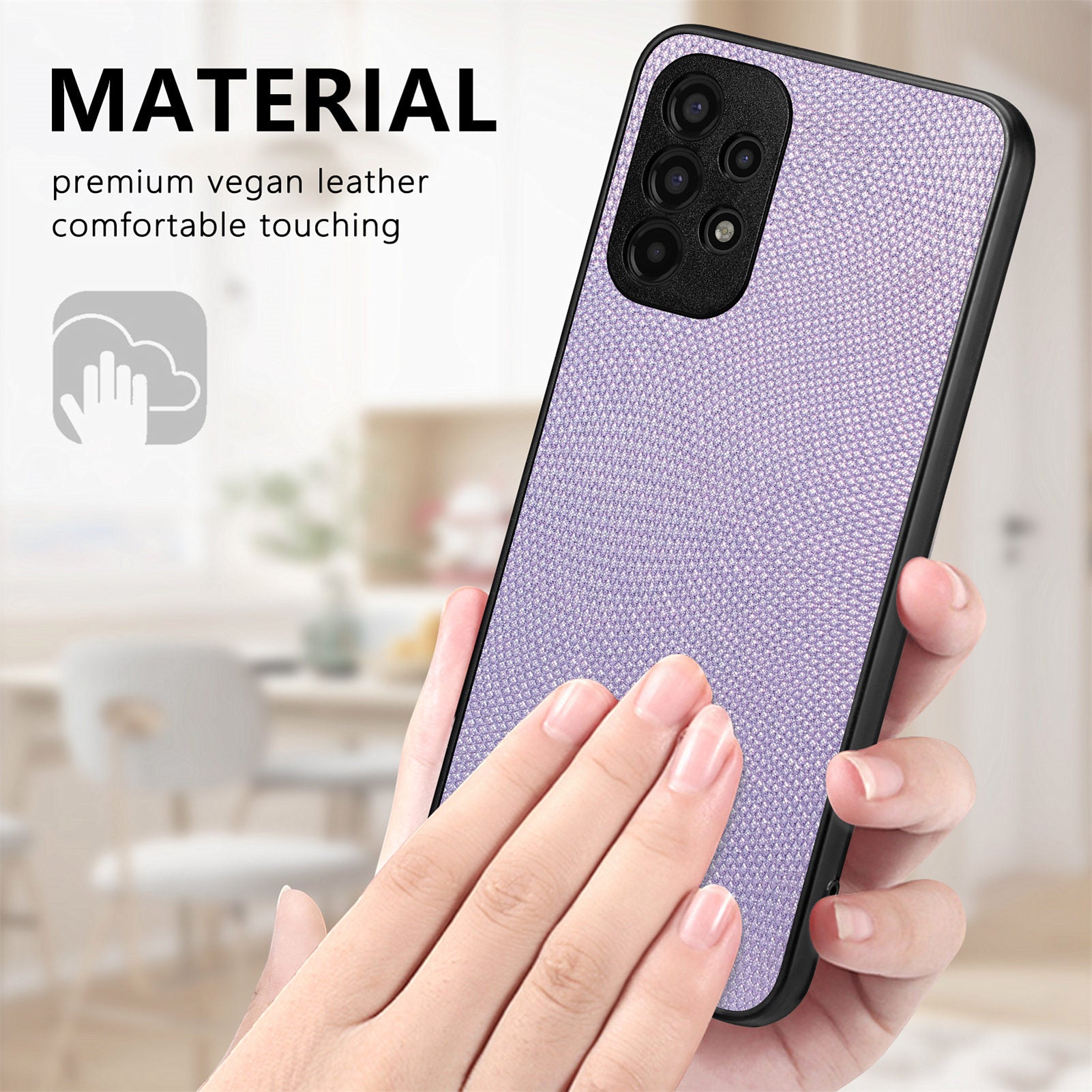 PU Leather PC TPU Phone Cover for Samsung Galaxy A13 4G Anti-Dust Mobile Phone Case Precise Cutout Phone Protector
