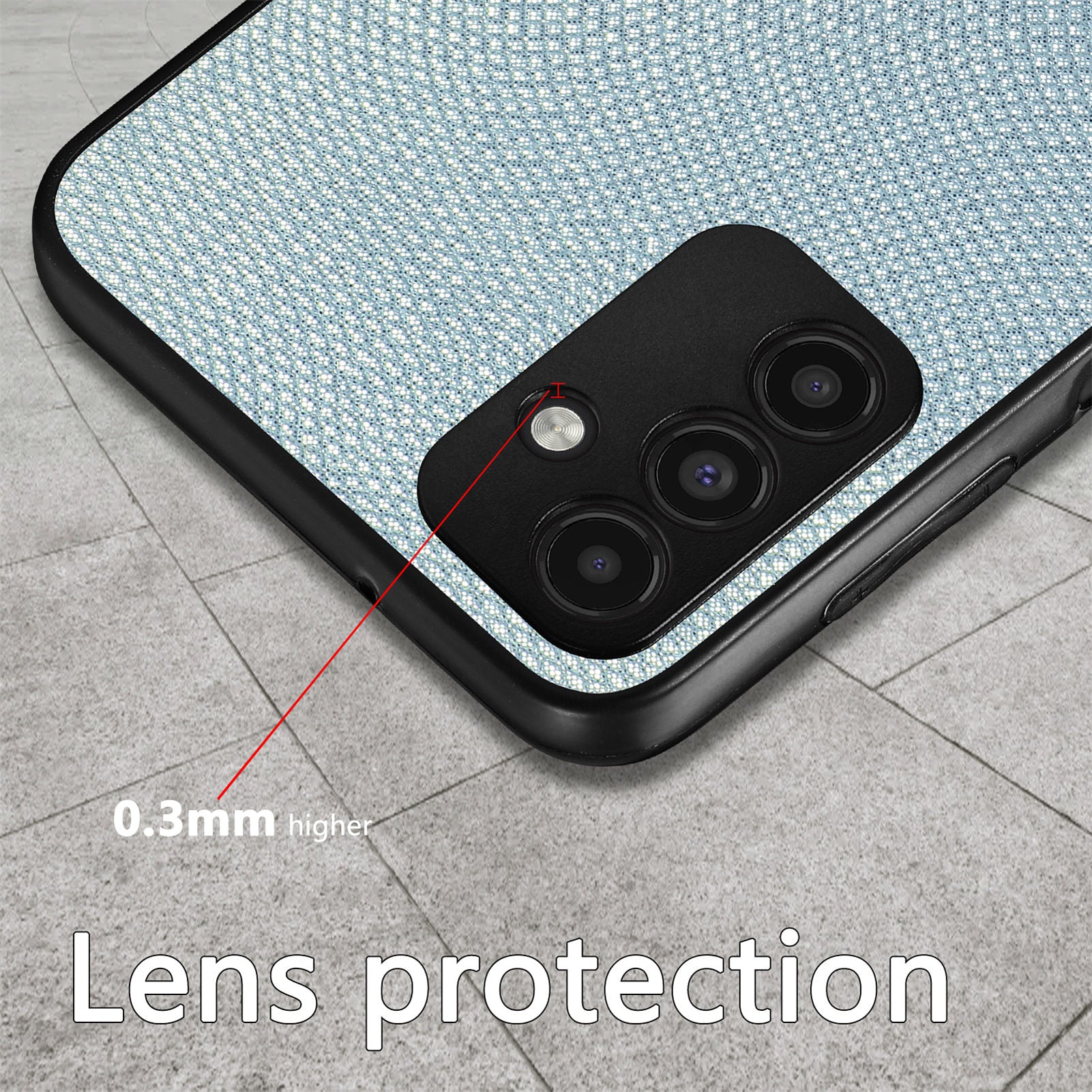 Non-slip Phone Case For Samsung Galaxy A13 5G PC PU Leather TPU Precise Cutout Phone Back Cover