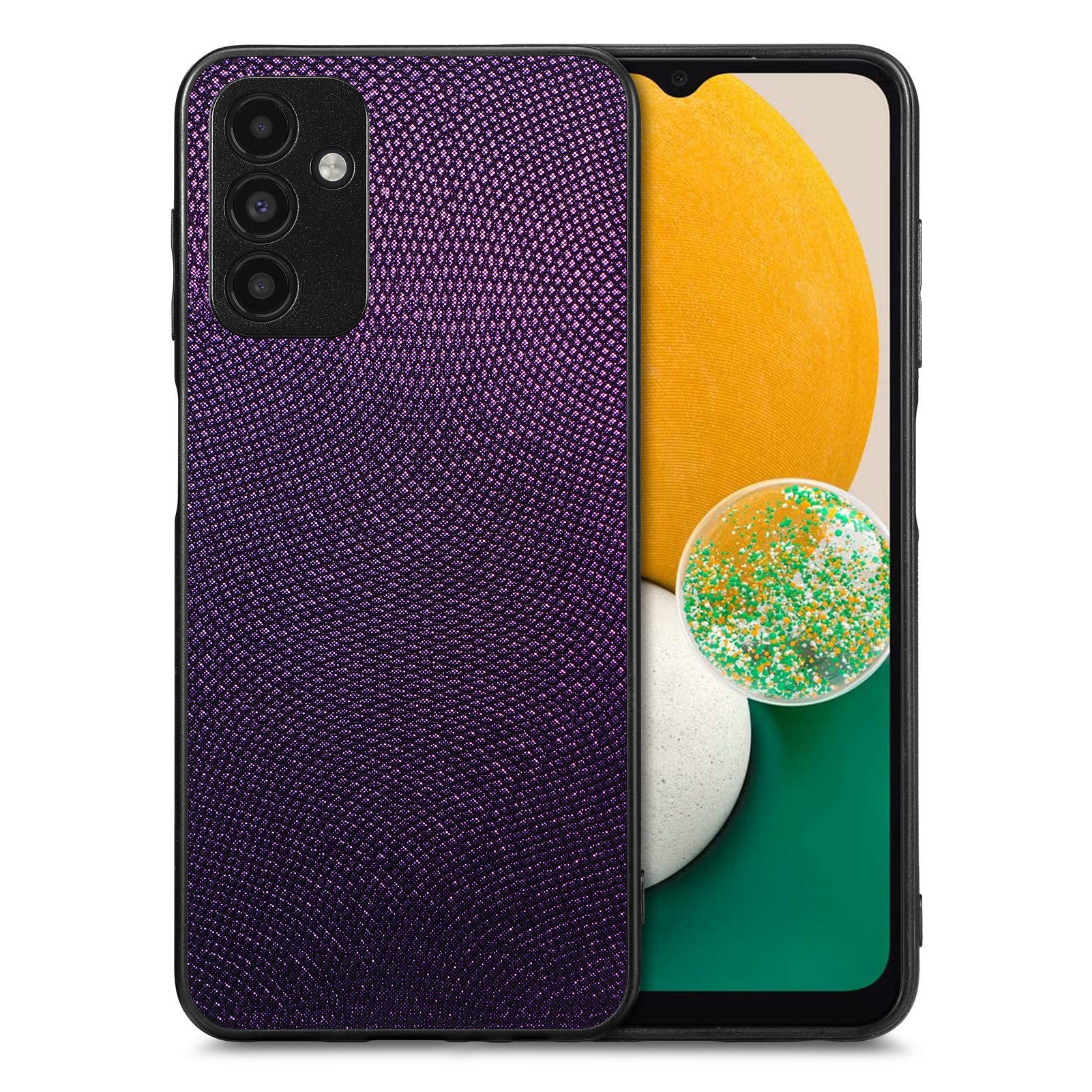 Non-slip Phone Case For Samsung Galaxy A13 5G PC PU Leather TPU Precise Cutout Phone Back Cover