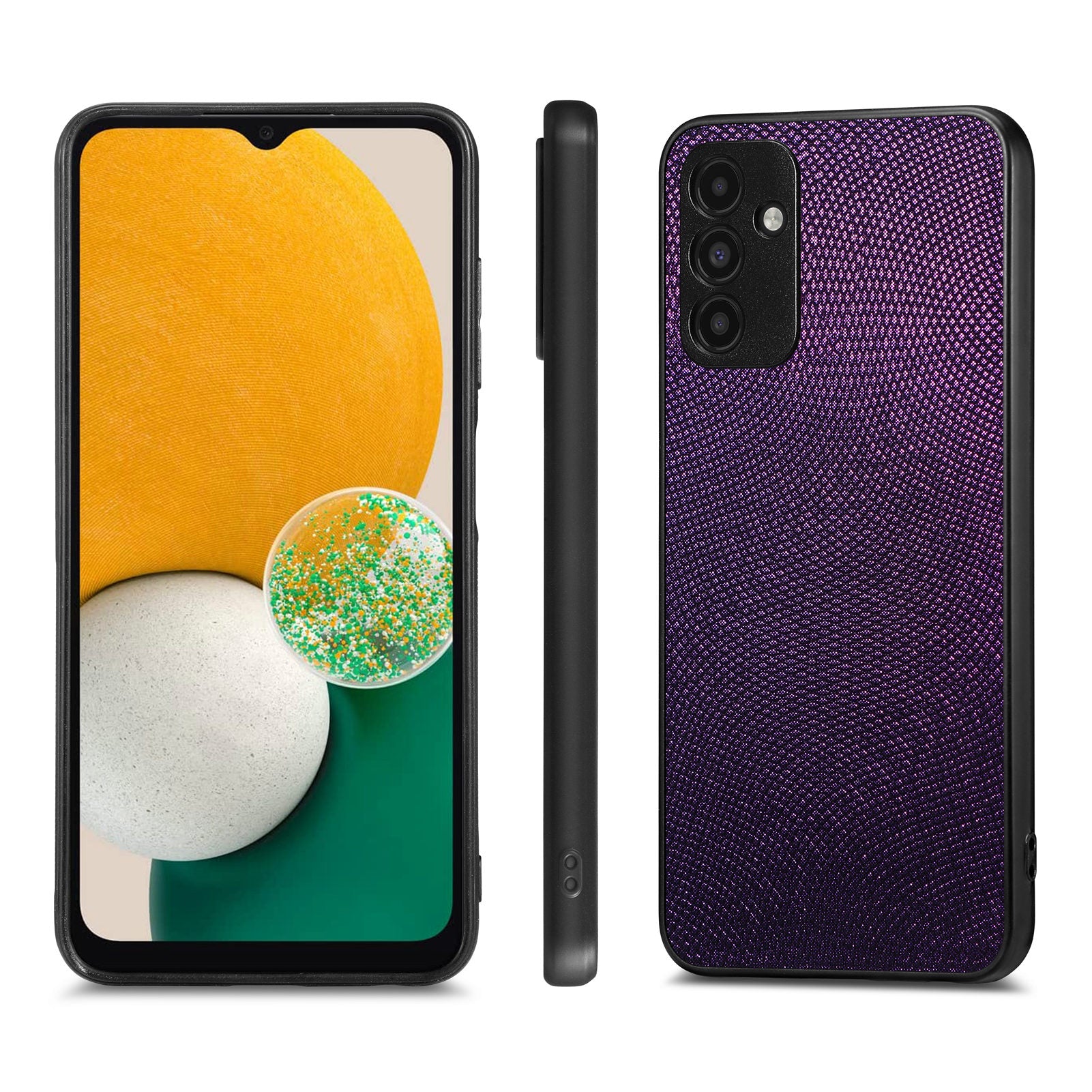 Non-slip Phone Case For Samsung Galaxy A13 5G PC PU Leather TPU Precise Cutout Phone Back Cover