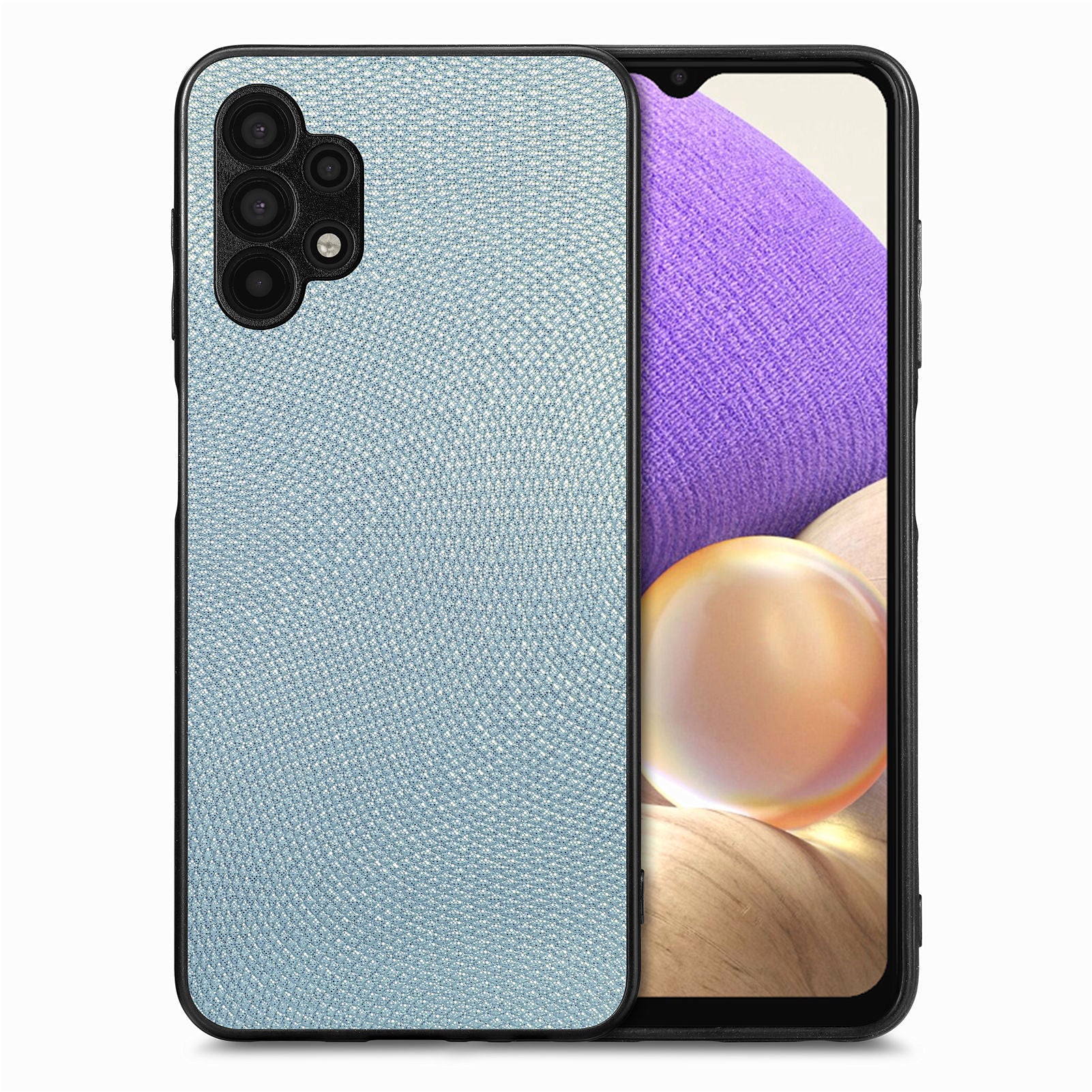 Anti-fingerprint Non-slip Phone Case For Samsung Galaxy A32 5G M32 5G PC PU Leather TPU Protective Phone Back Cover