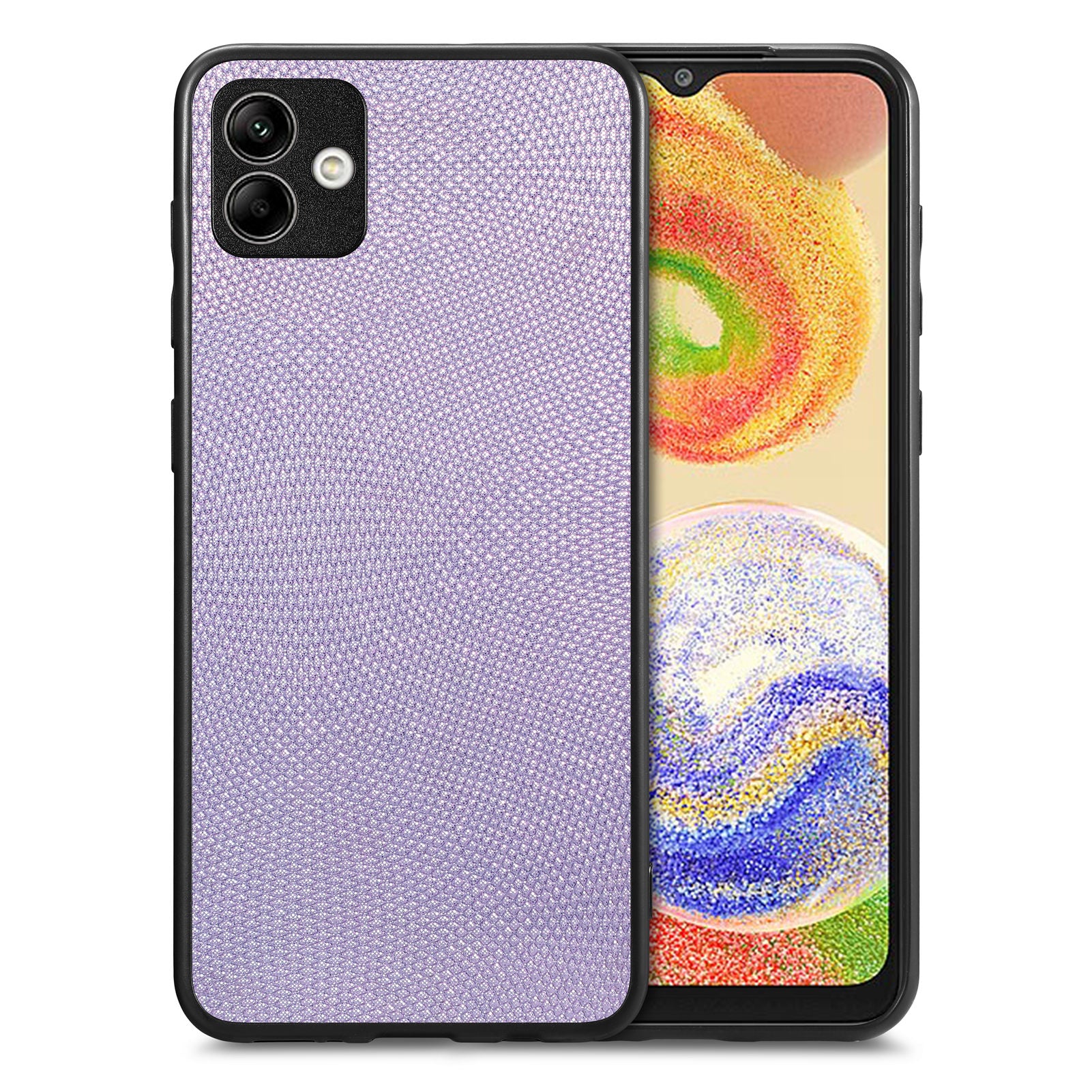 Drop-proof Phone Cover For Samsung Galaxy A04 4G (164.4 x 76.3 x 9.1 mm) PC PU Leather TPU Slim Phone Case