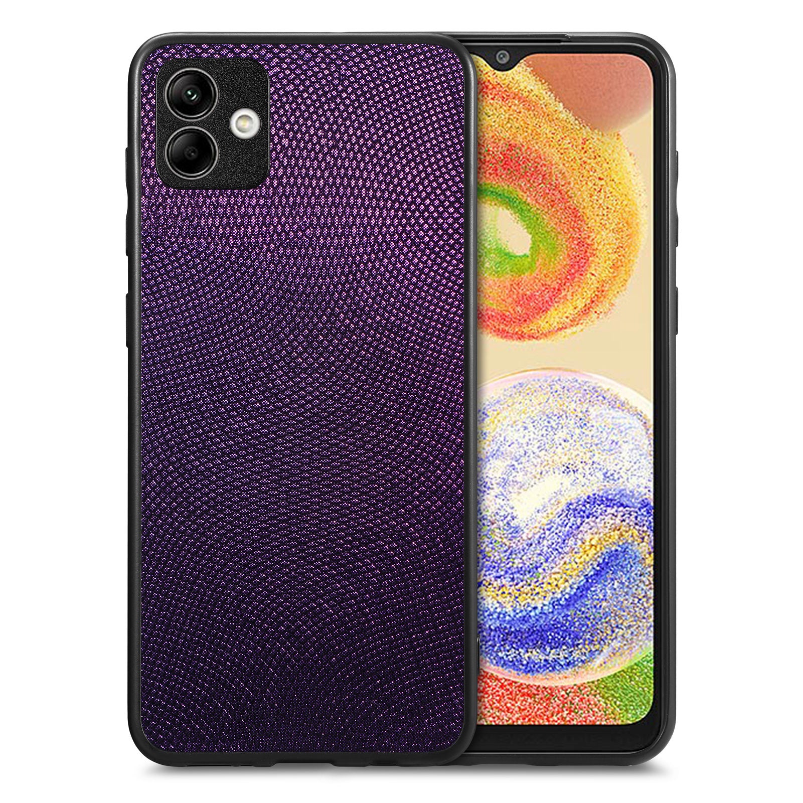 Drop-proof Phone Cover For Samsung Galaxy A04 4G (164.4 x 76.3 x 9.1 mm) PC PU Leather TPU Slim Phone Case