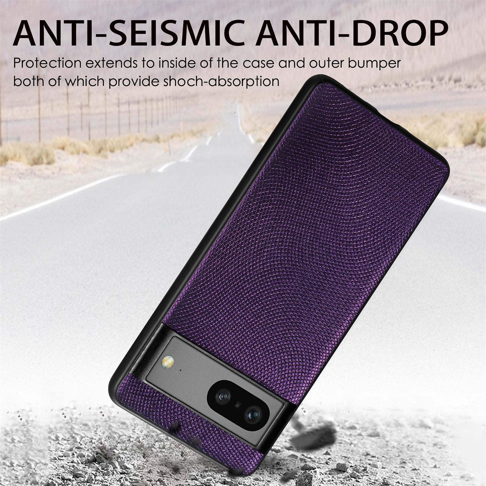 Slim Phone Case For Google Pixel 7a PC PU Leather TPU Protective Mobile Phone Case