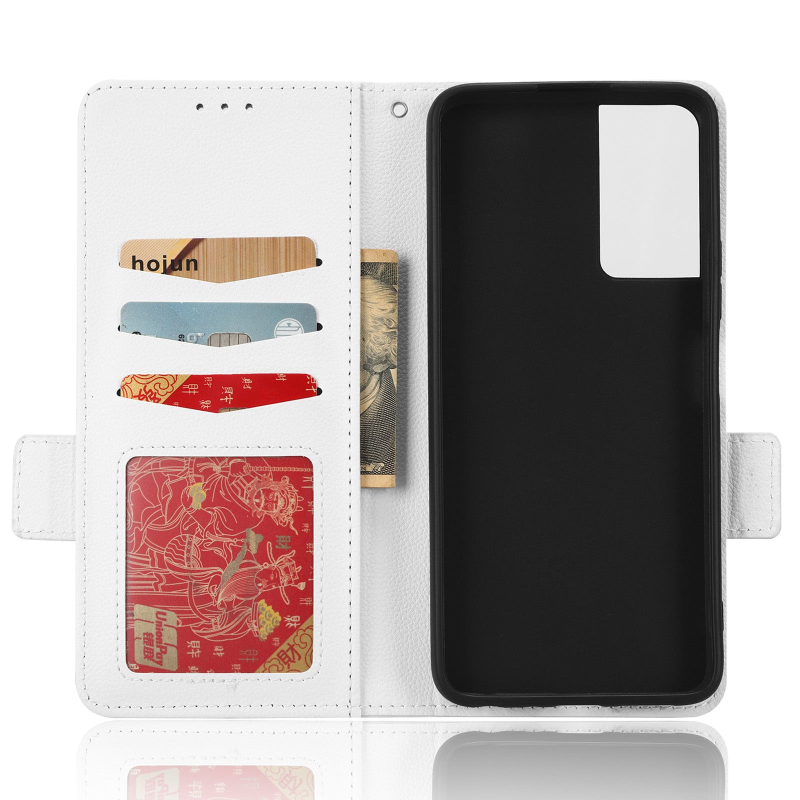 Anti-fall Leather Phone Case for TCL 40 SE Magnetic Litchi Texture Protective Cell Phone Cover with Wallet Stand