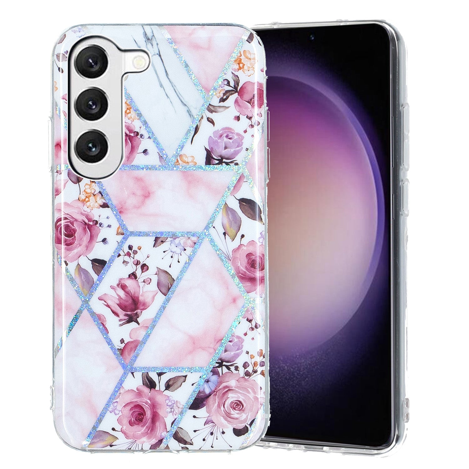 TPU Phone Case for Samsung Galaxy A14 5G Electroplating IMD Pattern Printed Phone Cover
