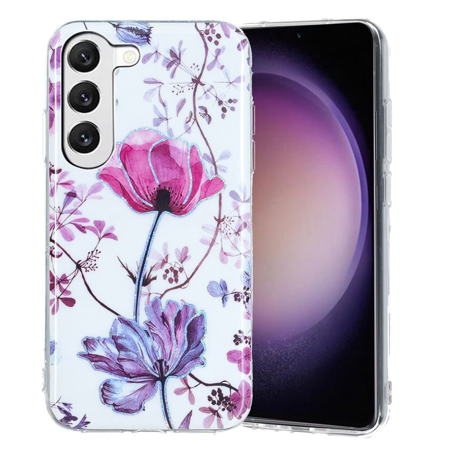 TPU Phone Case for Samsung Galaxy A14 5G Electroplating IMD Pattern Printed Phone Cover