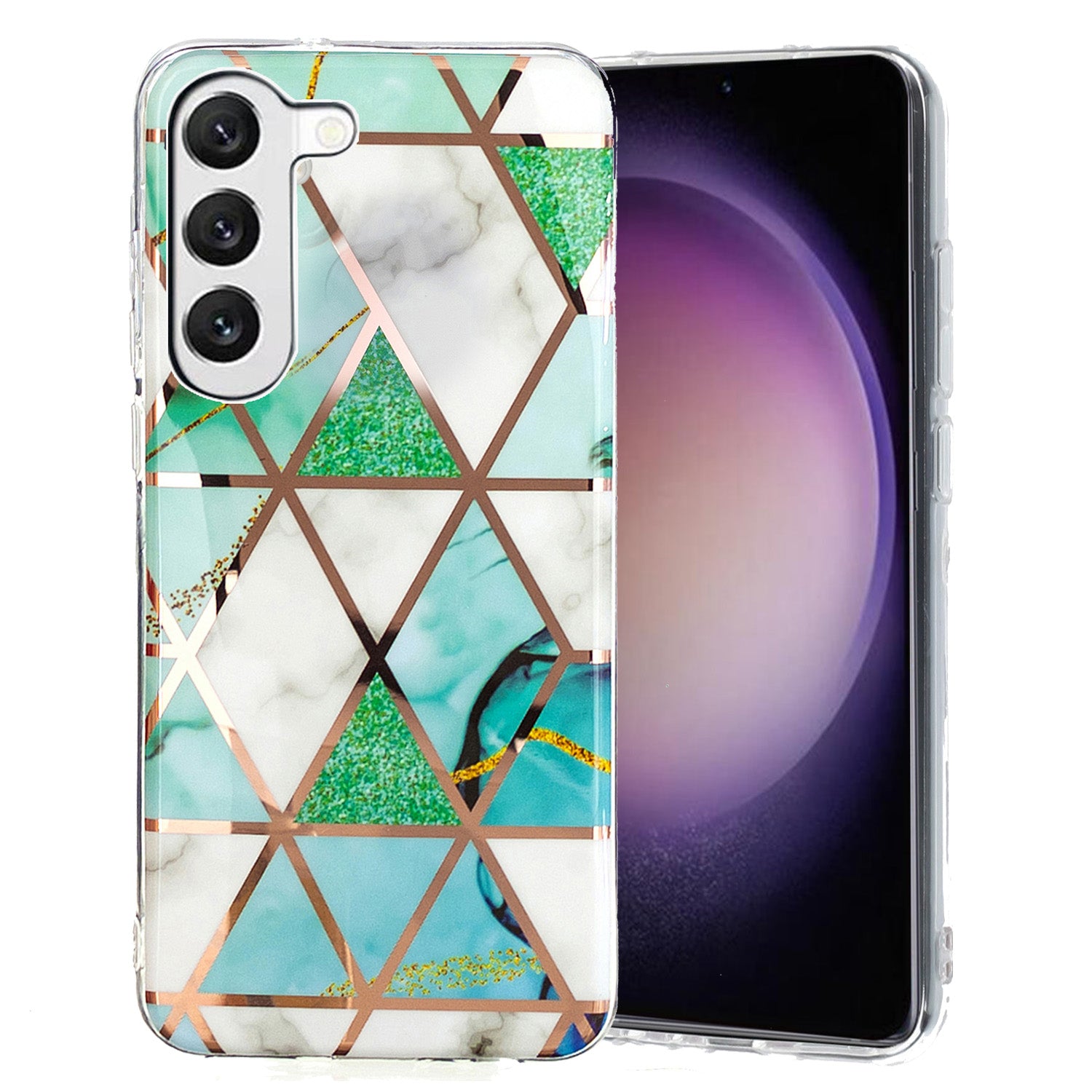 TPU Phone Case for Samsung Galaxy A14 5G Electroplating IMD Pattern Printed Phone Cover