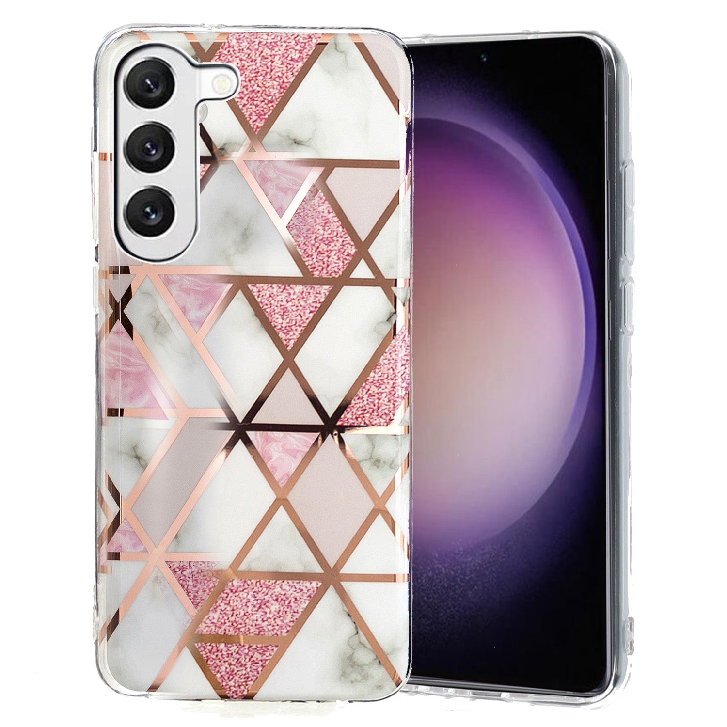 TPU Phone Case for Samsung Galaxy A14 5G Electroplating IMD Pattern Printed Phone Cover