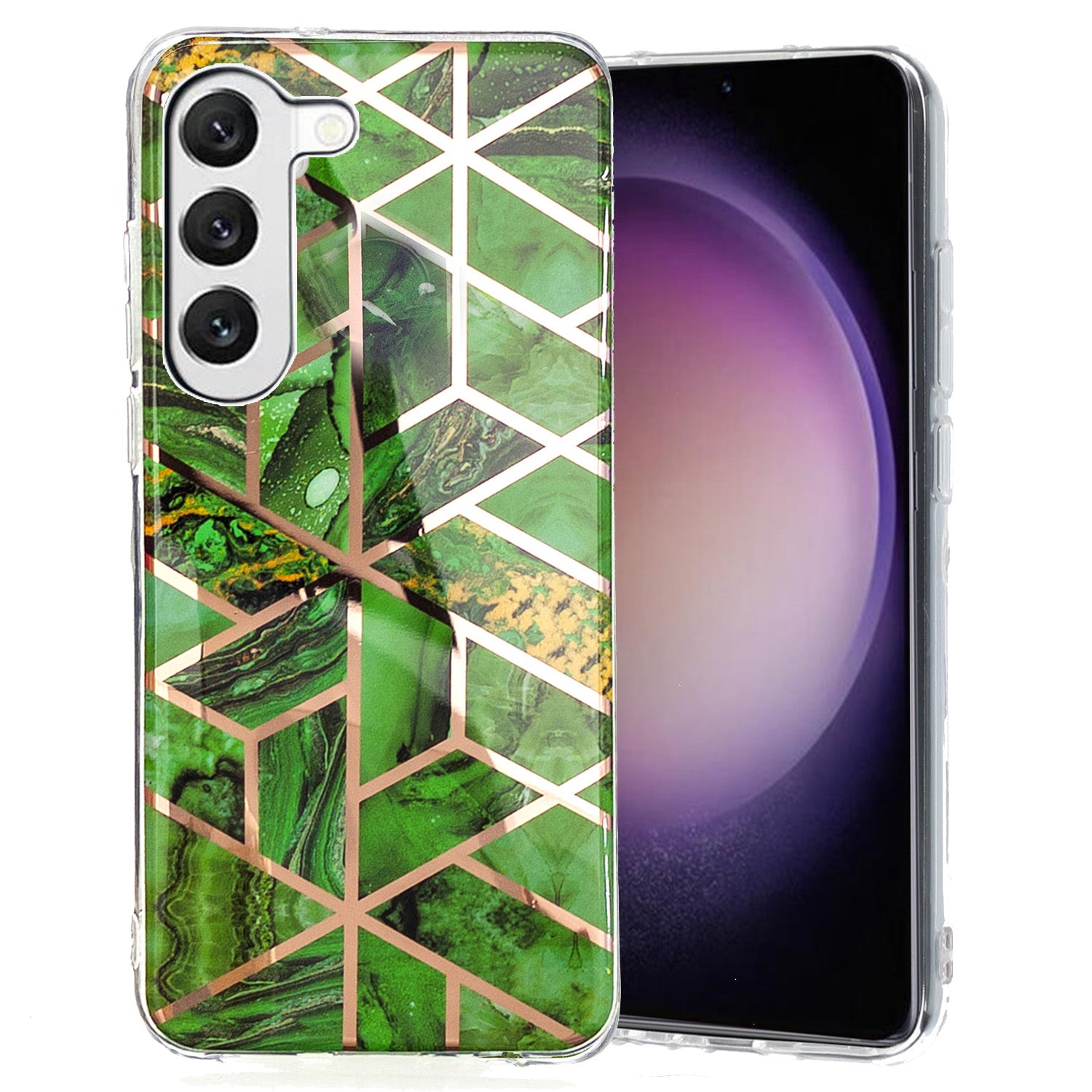 TPU Phone Case for Samsung Galaxy A14 5G Electroplating IMD Pattern Printed Phone Cover