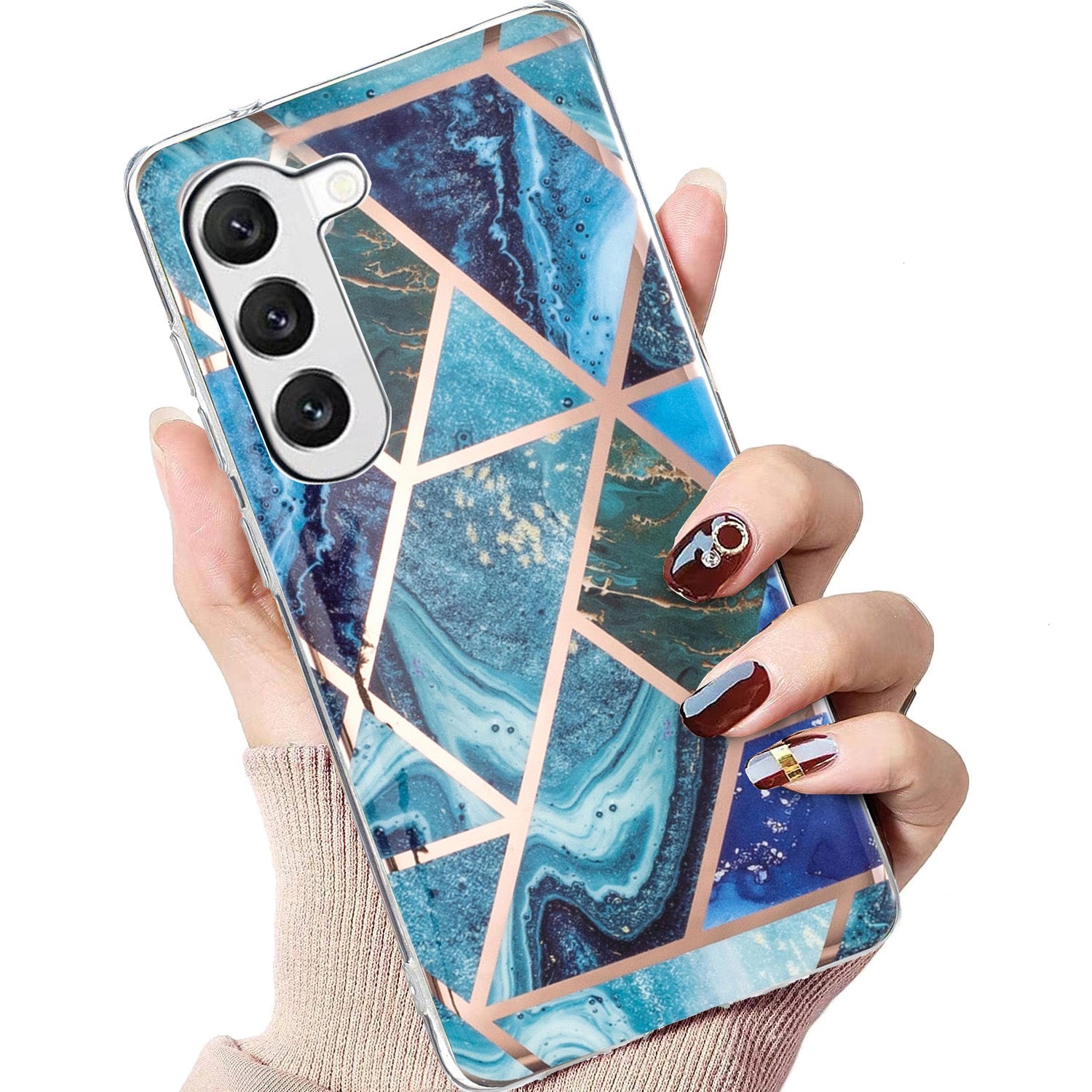 TPU Phone Case for Samsung Galaxy A14 5G Electroplating IMD Pattern Printed Phone Cover