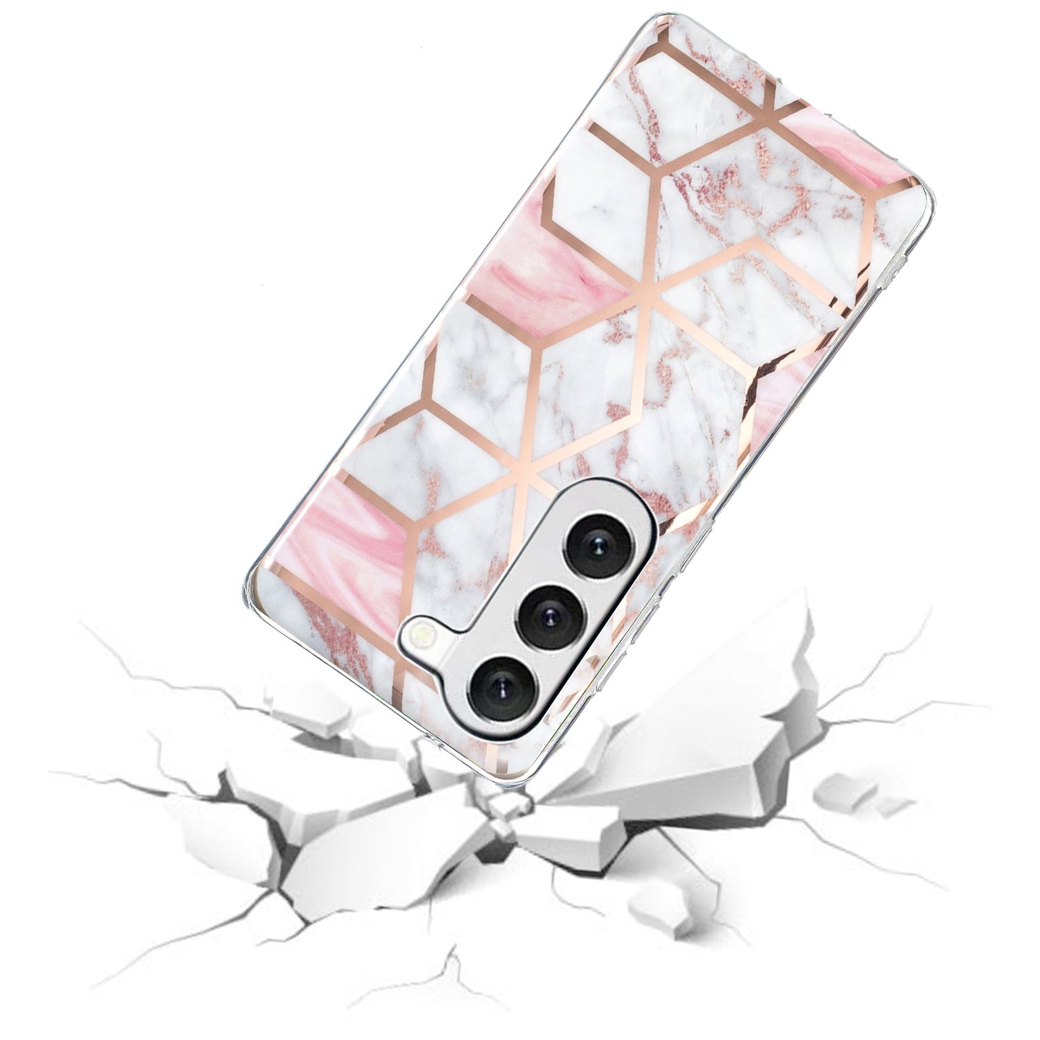 TPU Phone Case for Samsung Galaxy A14 5G Electroplating IMD Pattern Printed Phone Cover