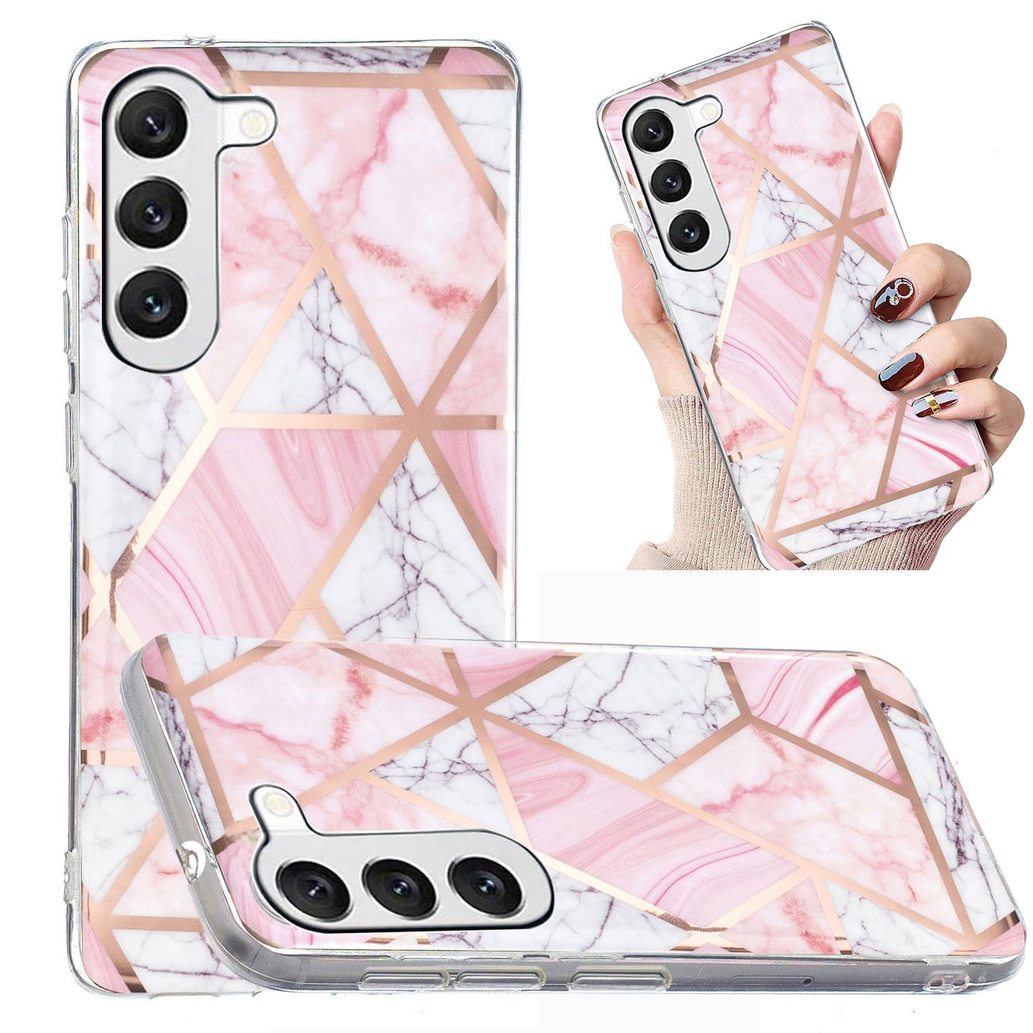 TPU Phone Case for Samsung Galaxy A14 5G Electroplating IMD Pattern Printed Phone Cover