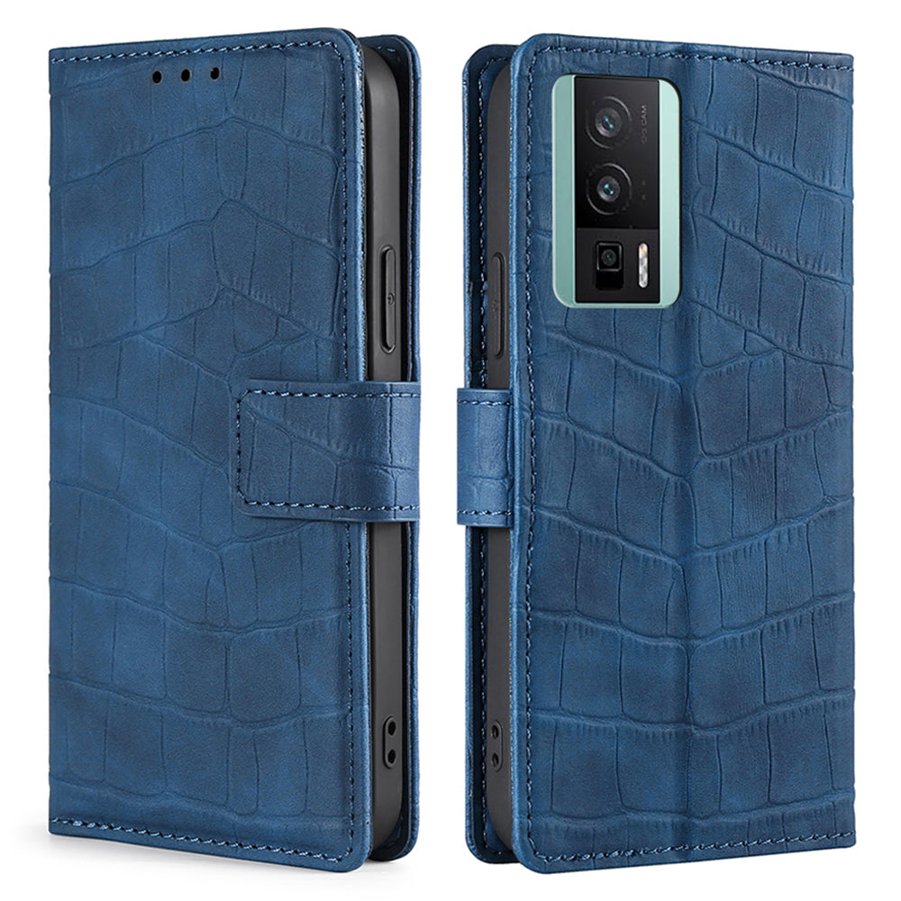 Crocodile Texture Phone Case For Xiaomi Poco F5 Pro 5G Redmi K60 Pro 5G K60 5G Wallet Stand Leather Protective Phone Cover